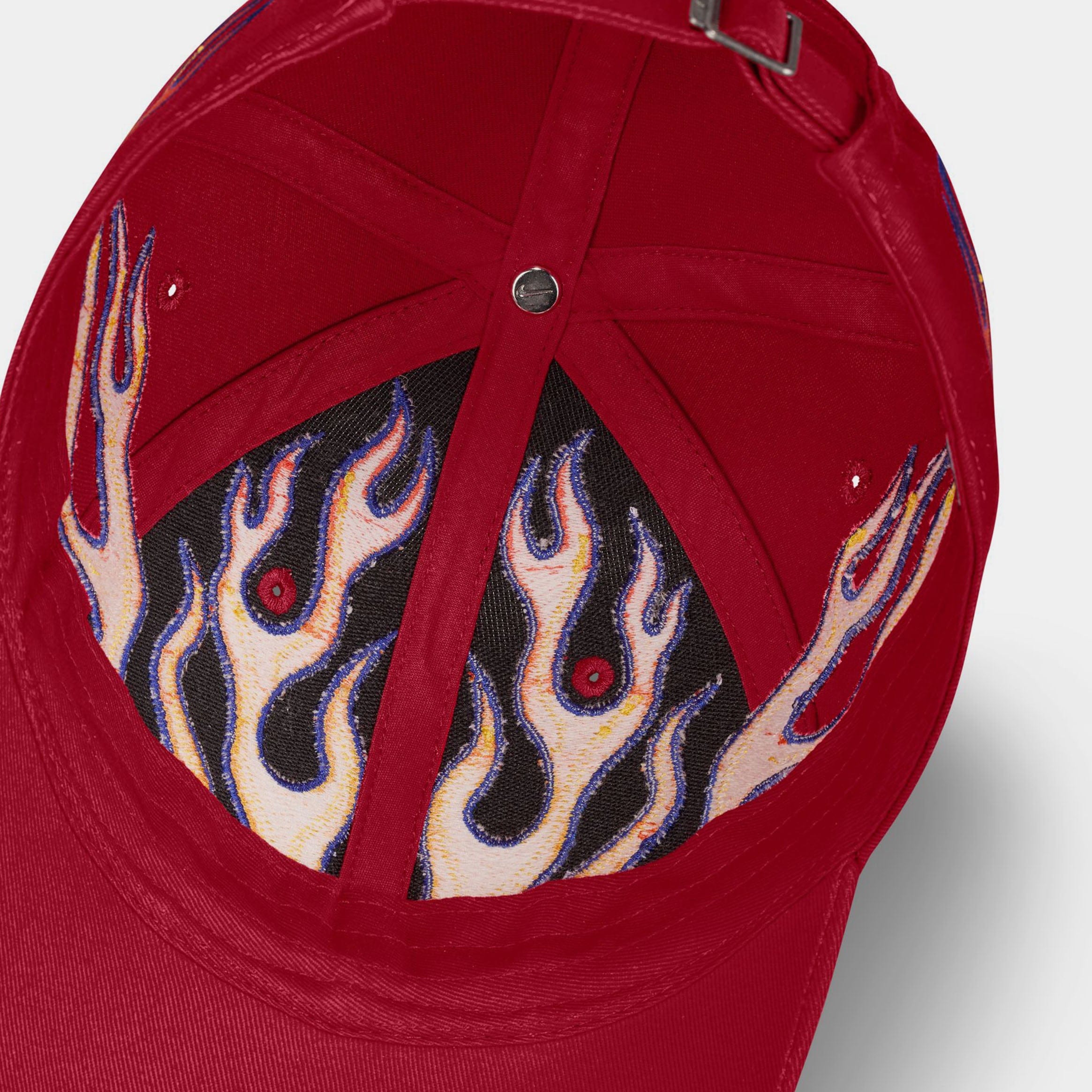 Nike NSW Club Flame Stapback Mens Hat (Red/Orange)