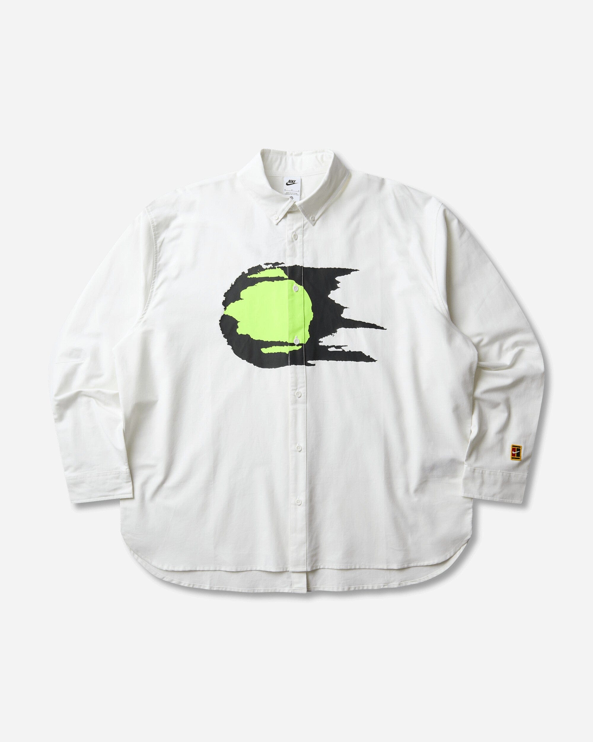 Nike Men's Club Rules Long - Sleeve Oxford Top Summit White