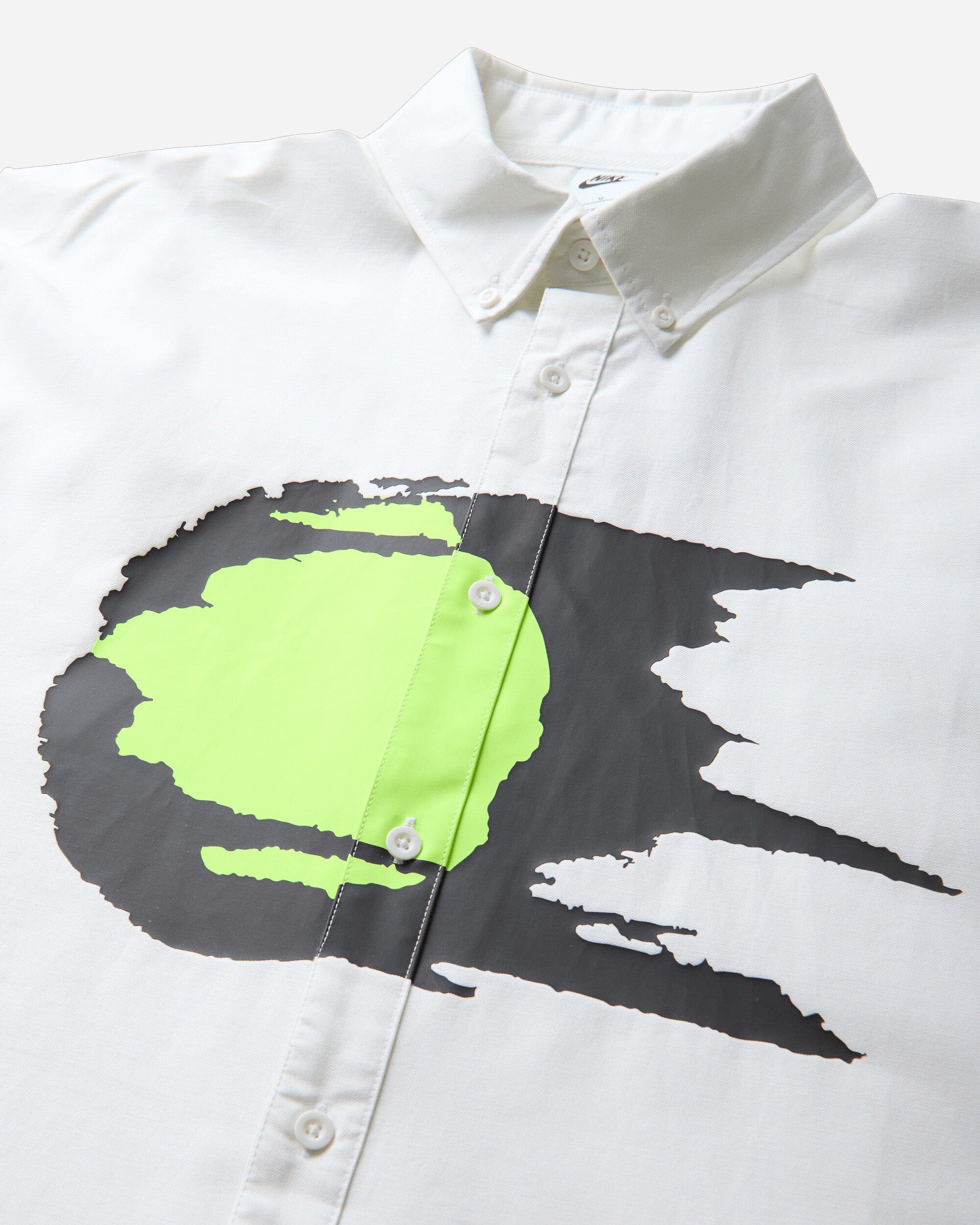 Nike Men's Club Rules Long - Sleeve Oxford Top Summit White