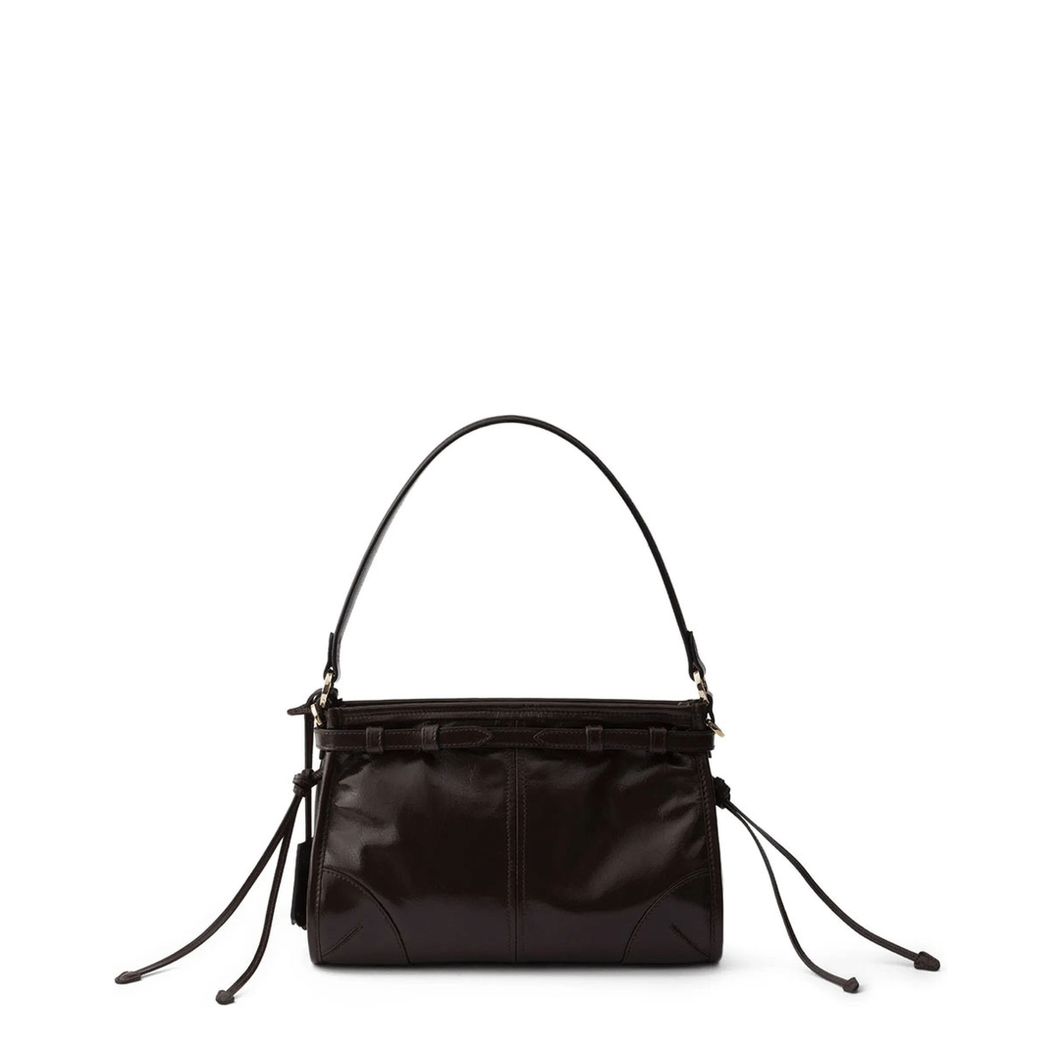 Prada Bonnie Small Calfskin Shoulder Bag - Black