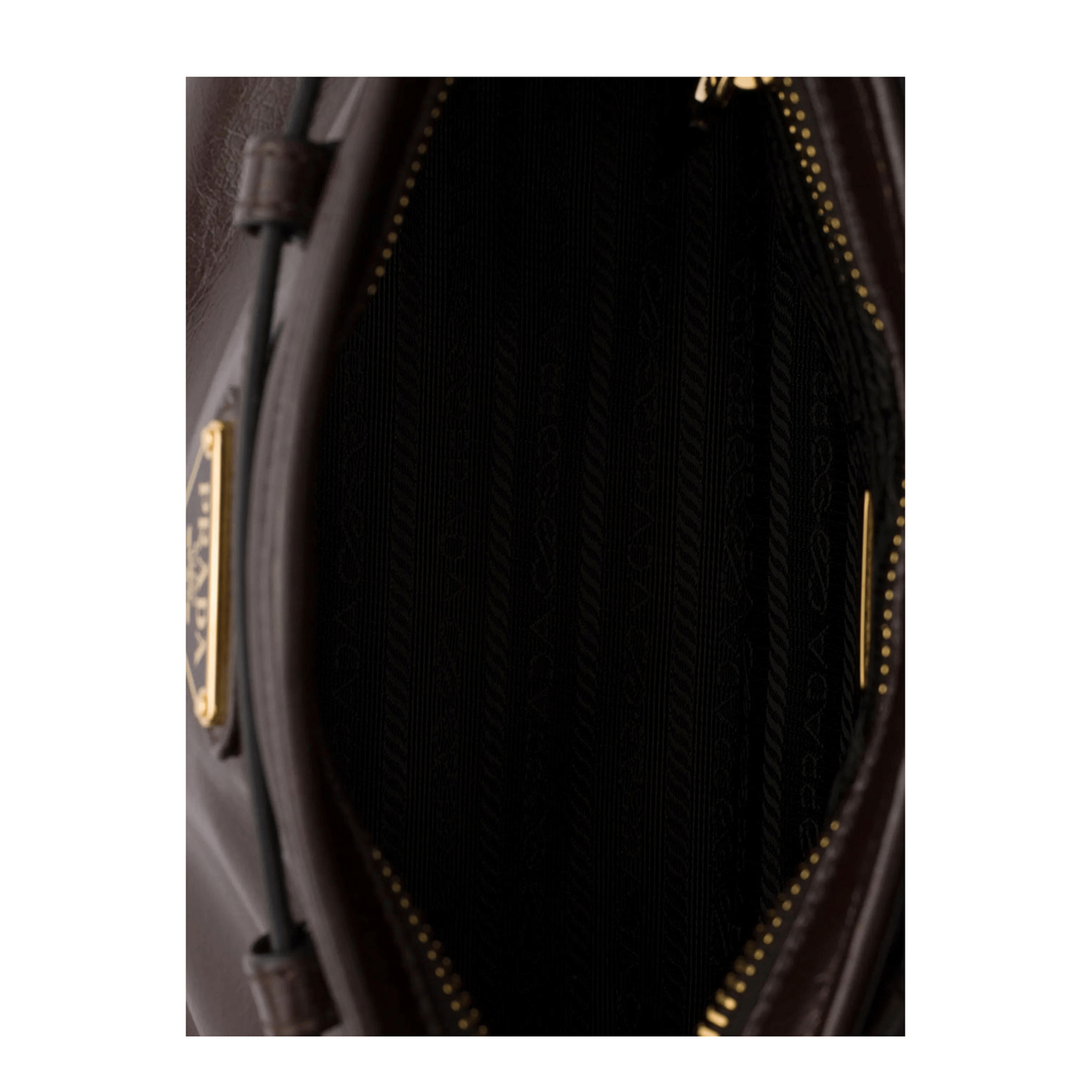 Prada Bonnie Small Calfskin Shoulder Bag - Black