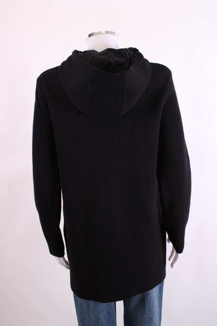 Prada L/S Side Zip Hoodie Tunic Black S