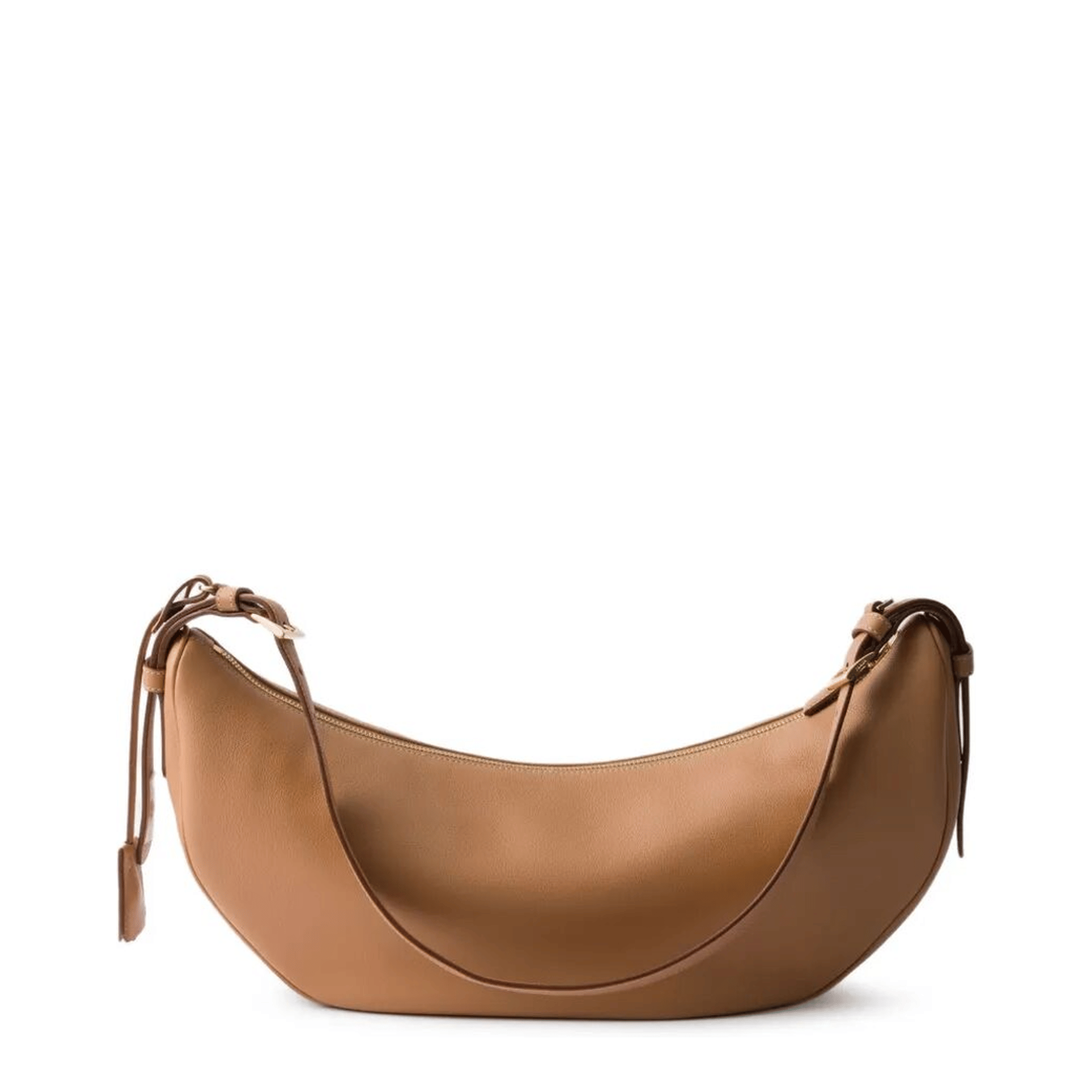 Prada Large Calf Leather Shoulder Bag - Naturale