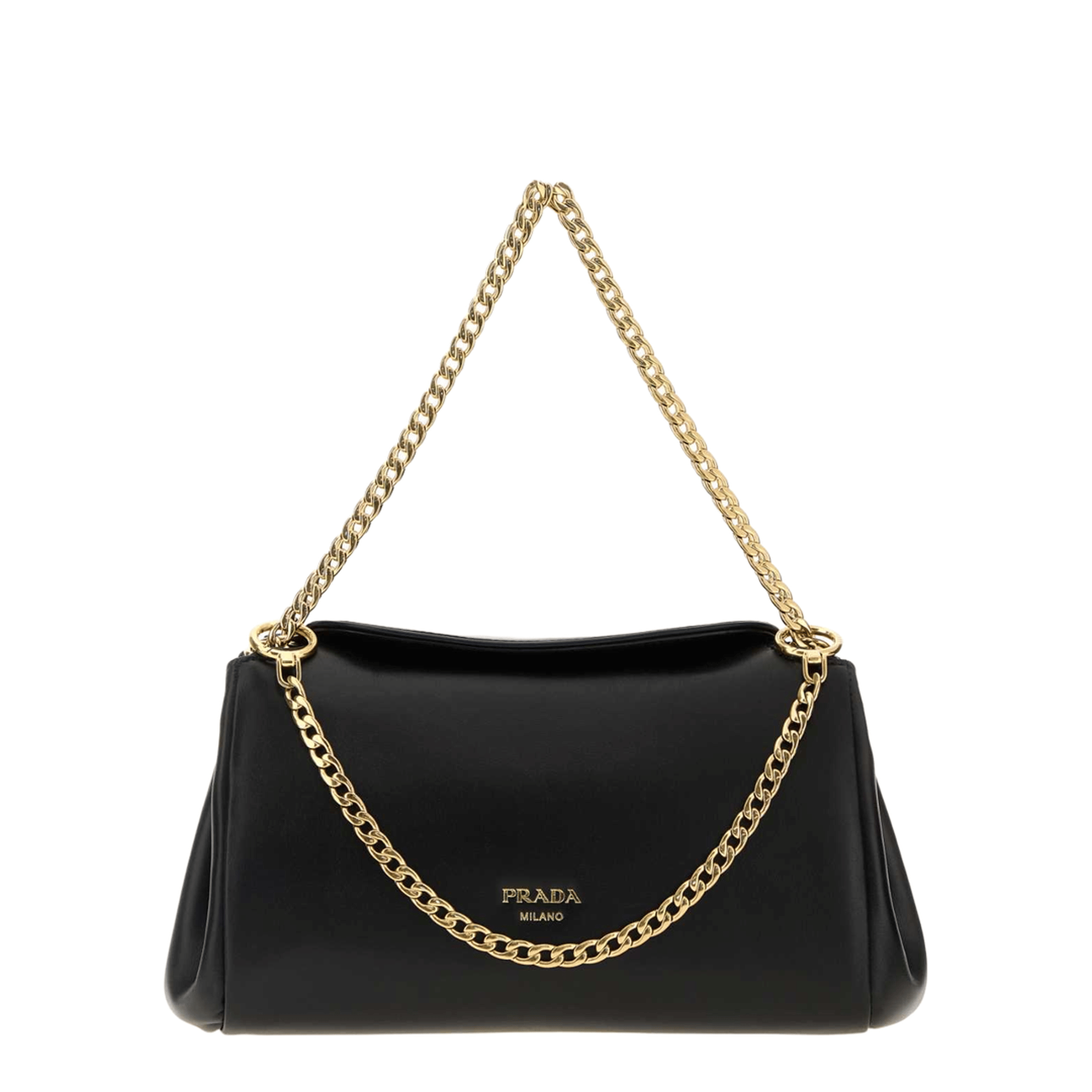 Prada Tumulte Small Nappa Leather Shoulder Bag - Black