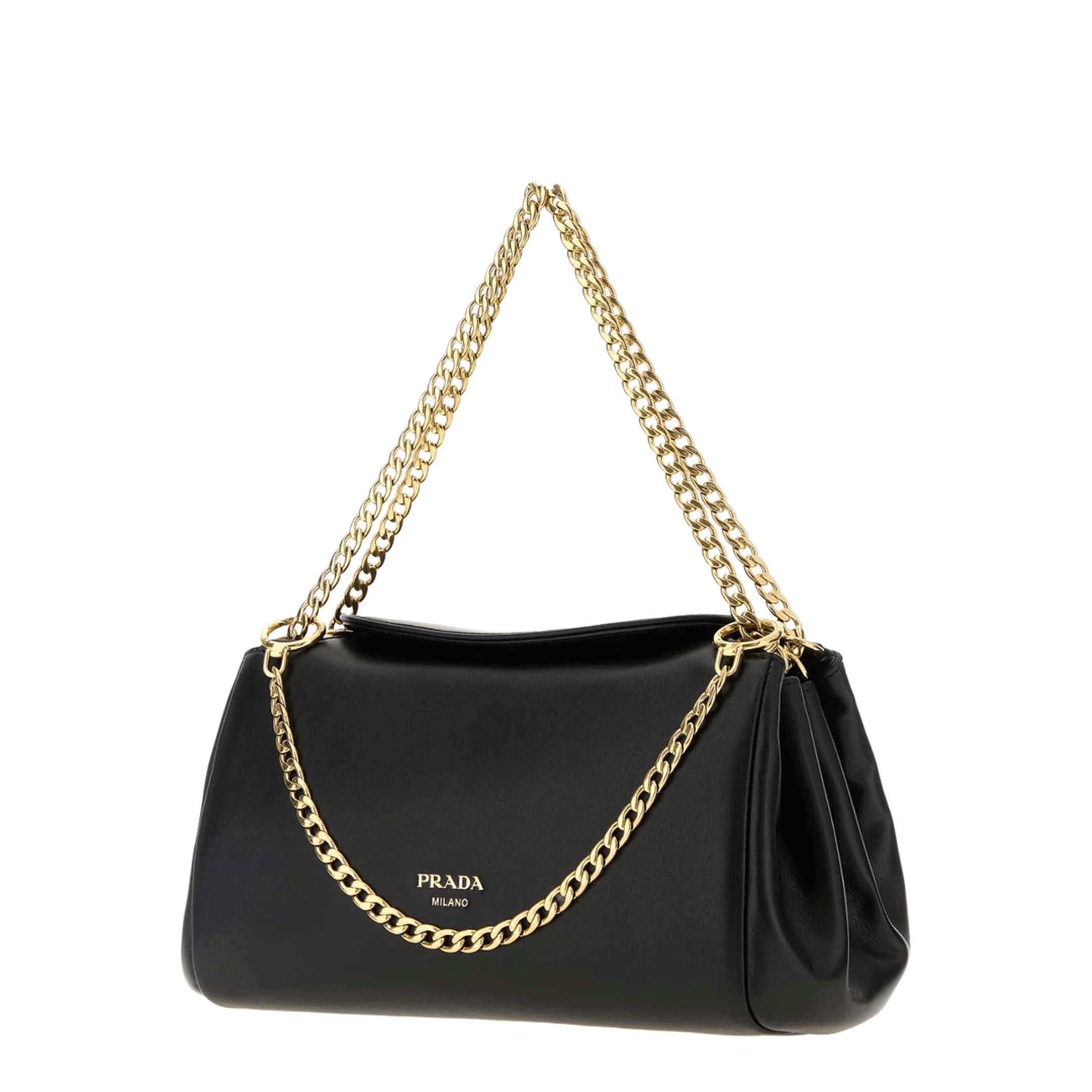 Prada Tumulte Small Nappa Leather Shoulder Bag - Black