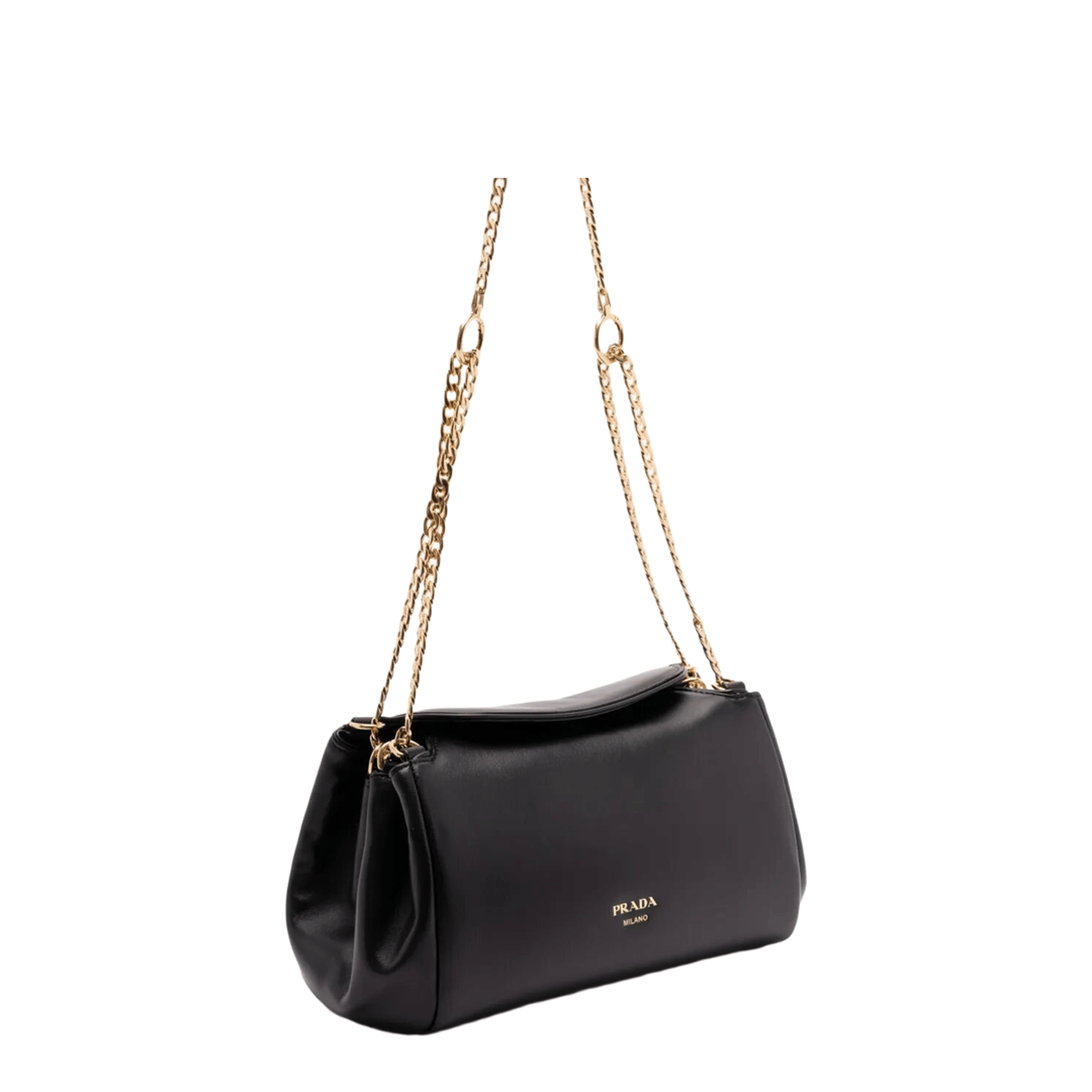 Prada Tumulte Small Nappa Leather Shoulder Bag - Black