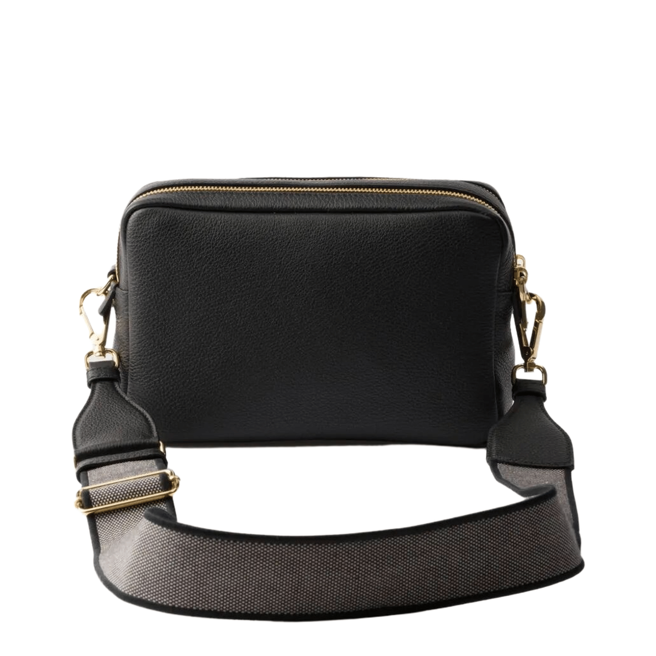 Prada Re - Nylon and Saffiano Leather Shoulder Bag - Black