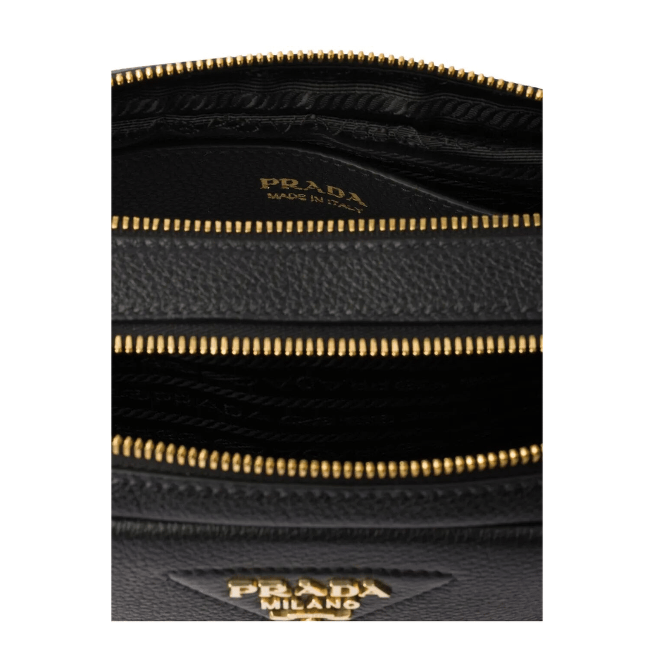 Prada Re - Nylon and Saffiano Leather Shoulder Bag - Black