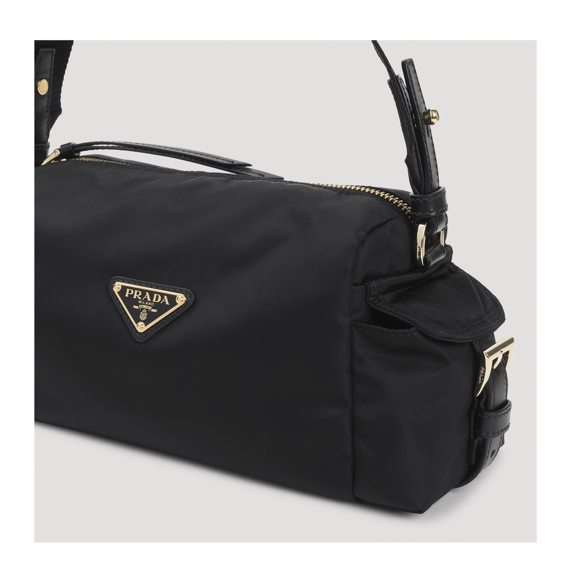 Prada Explore Small Re - Nylon Shoulder Bag - Black