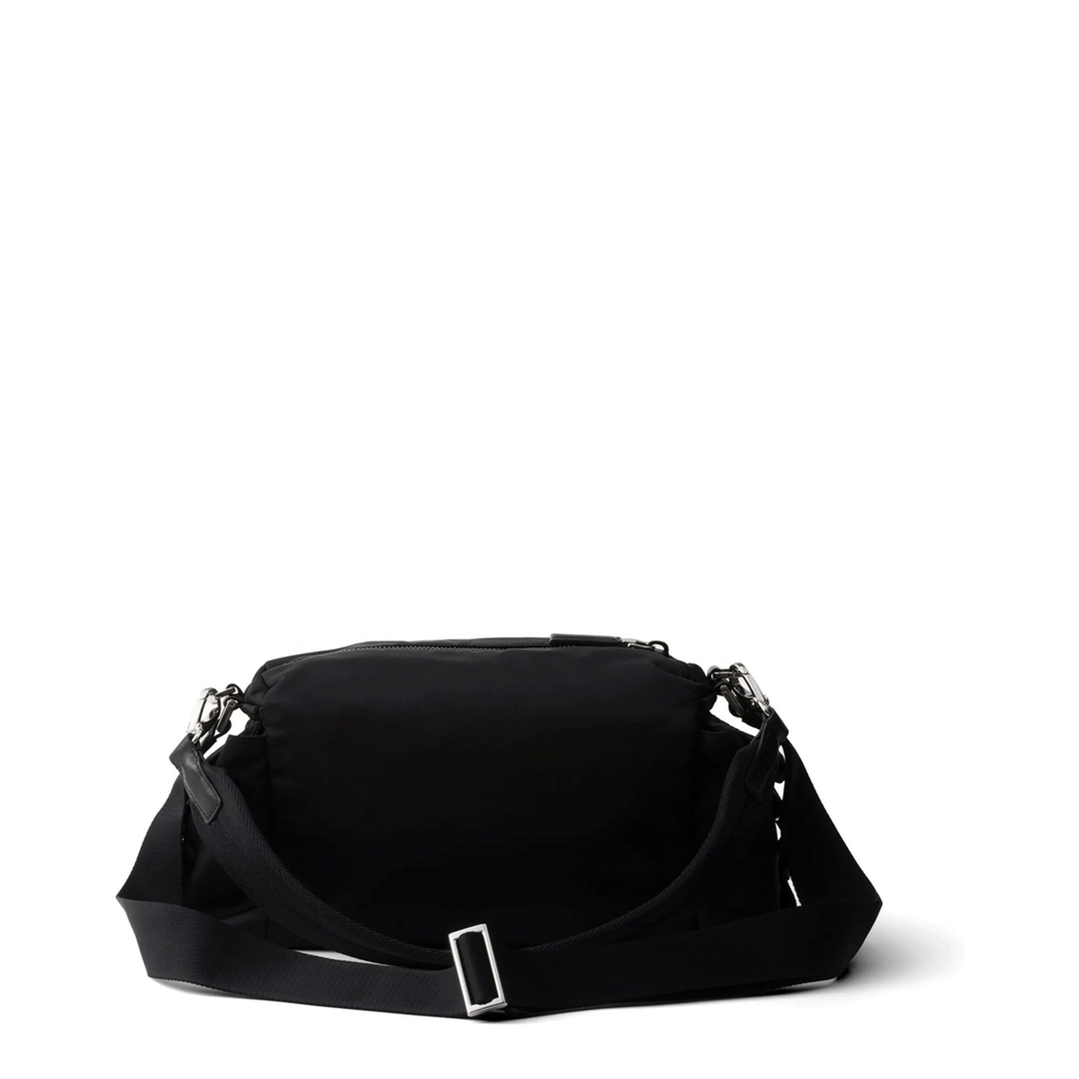 Prada Explore Buffalo Leather Shoulder Bag - Black