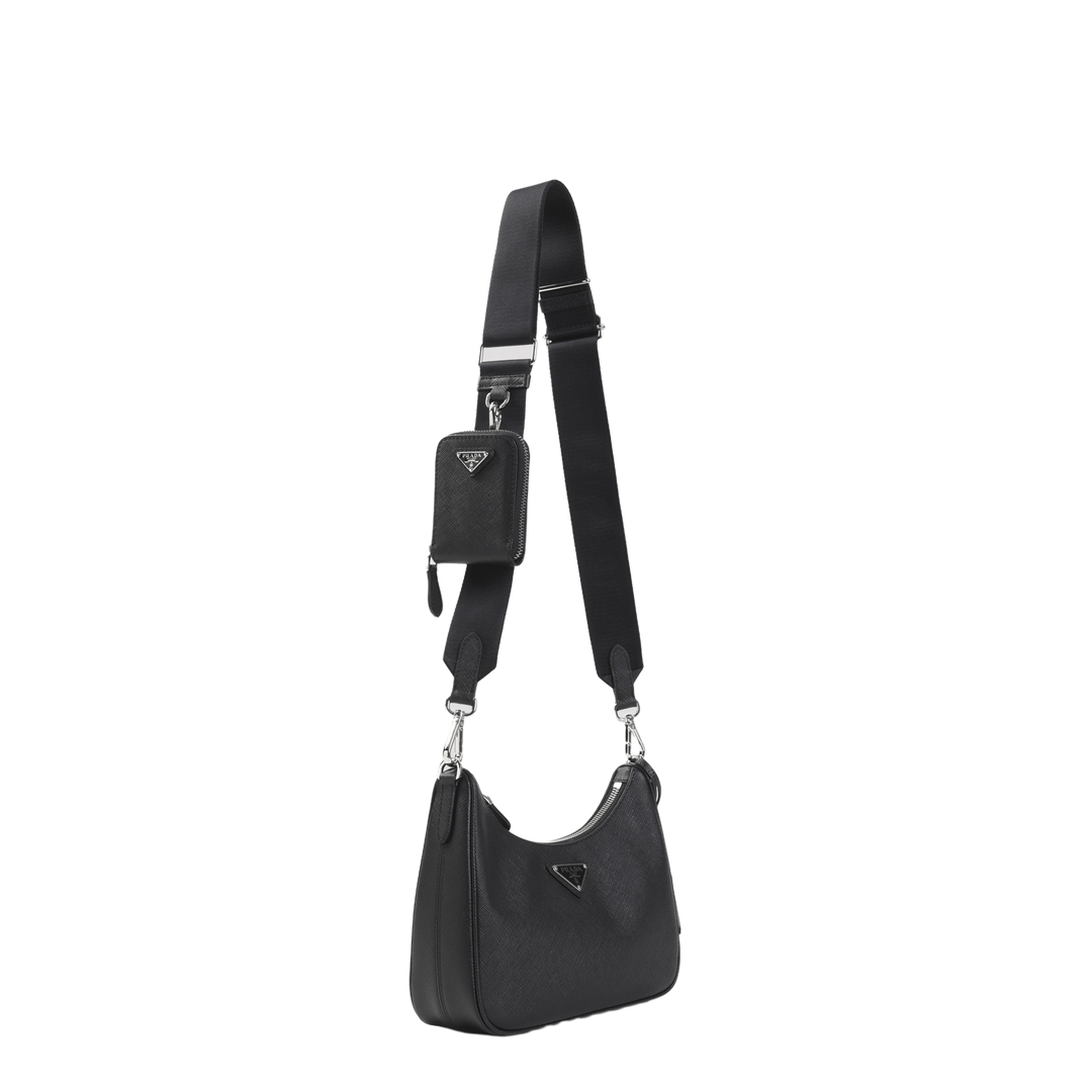 Prada Re - Edition 2005 Calfskin Shoulder Bag - Black