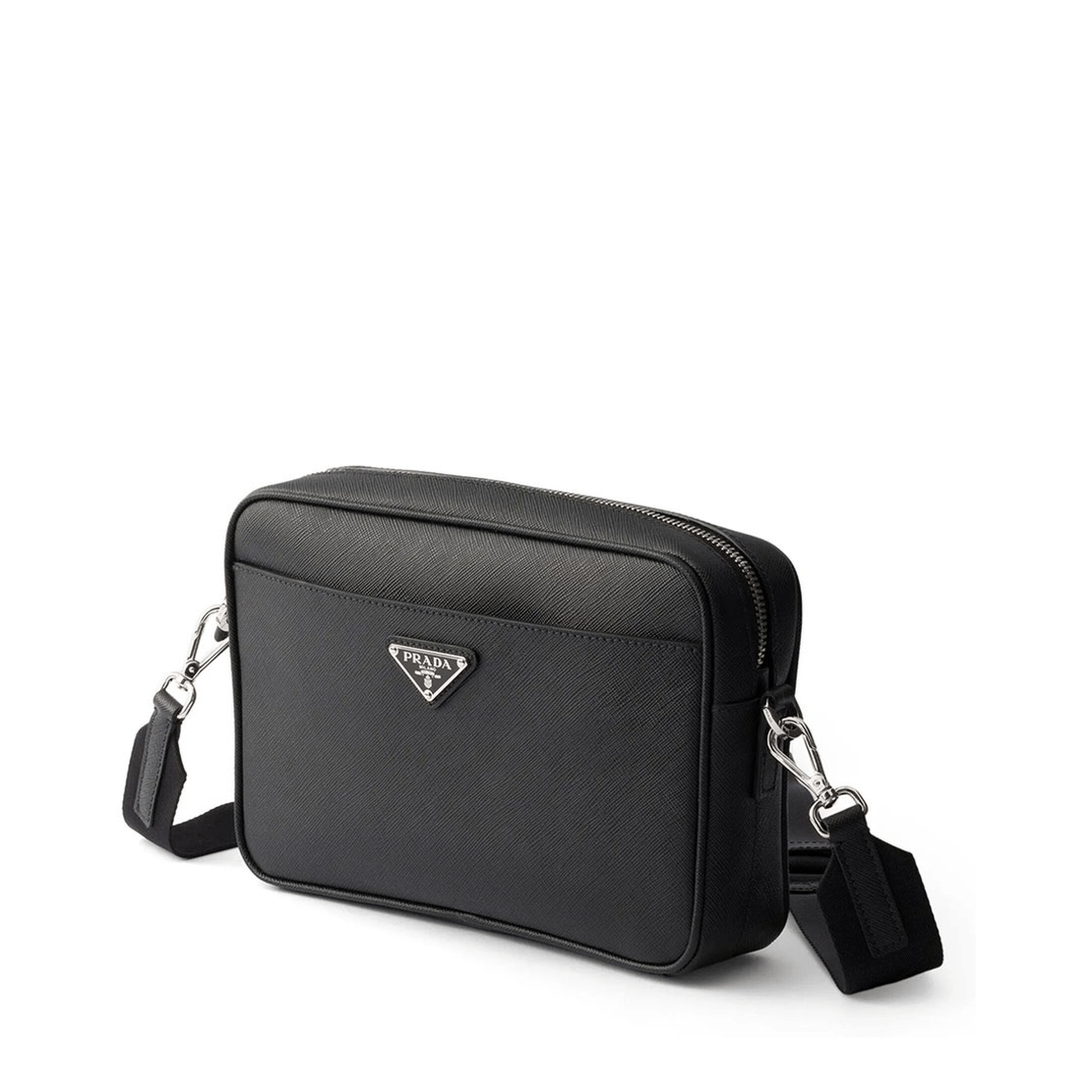 Prada Calfskin Shoulder Bag - Black