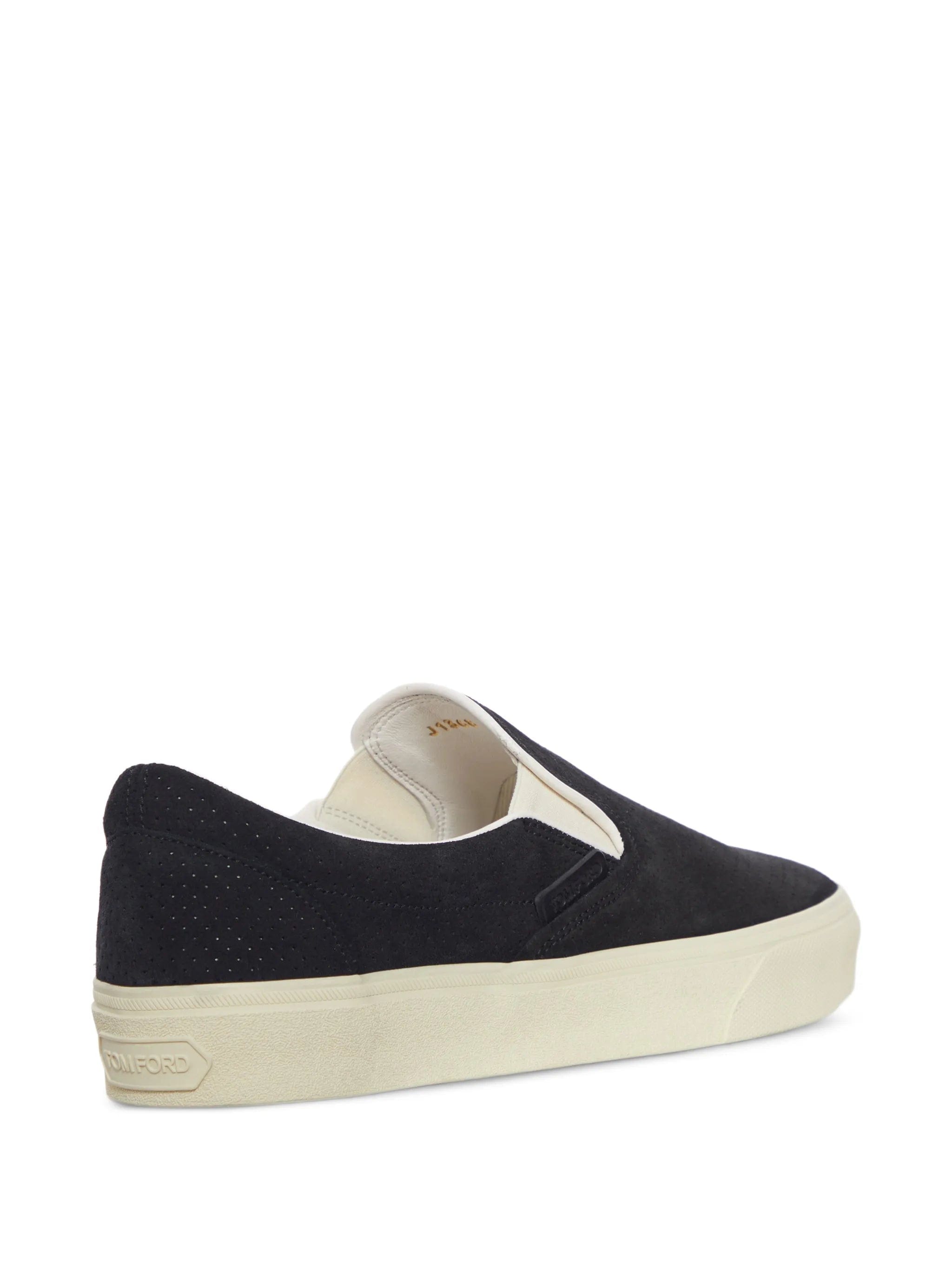 TOM FORD Jude perforated slip - on sneakers