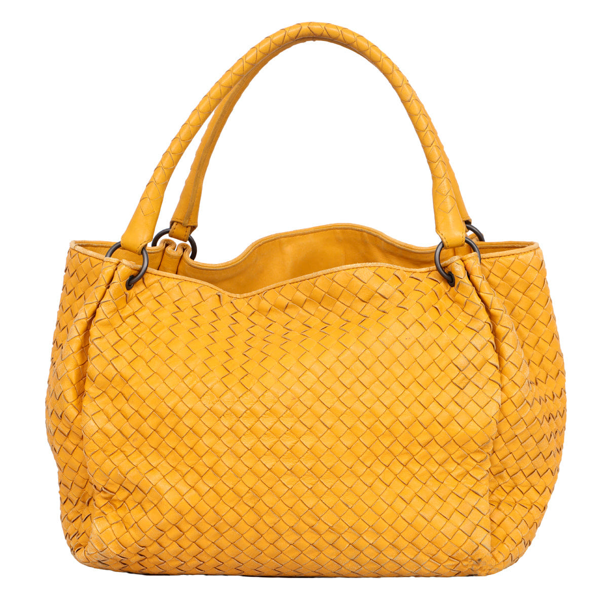 BOTTEGA VENETA INTRECCIATO GARDA LEATHER TOTE BAG