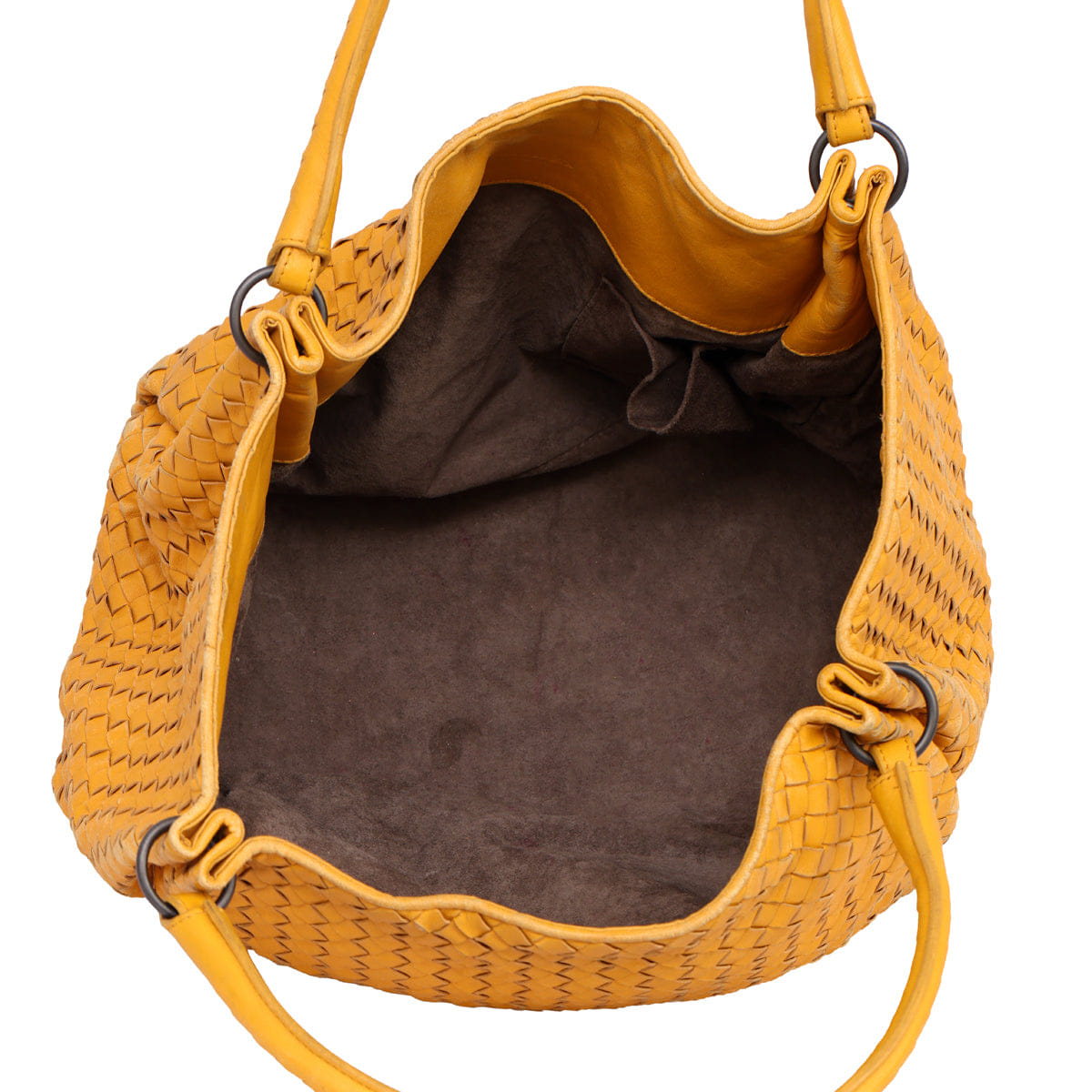 BOTTEGA VENETA INTRECCIATO GARDA LEATHER TOTE BAG