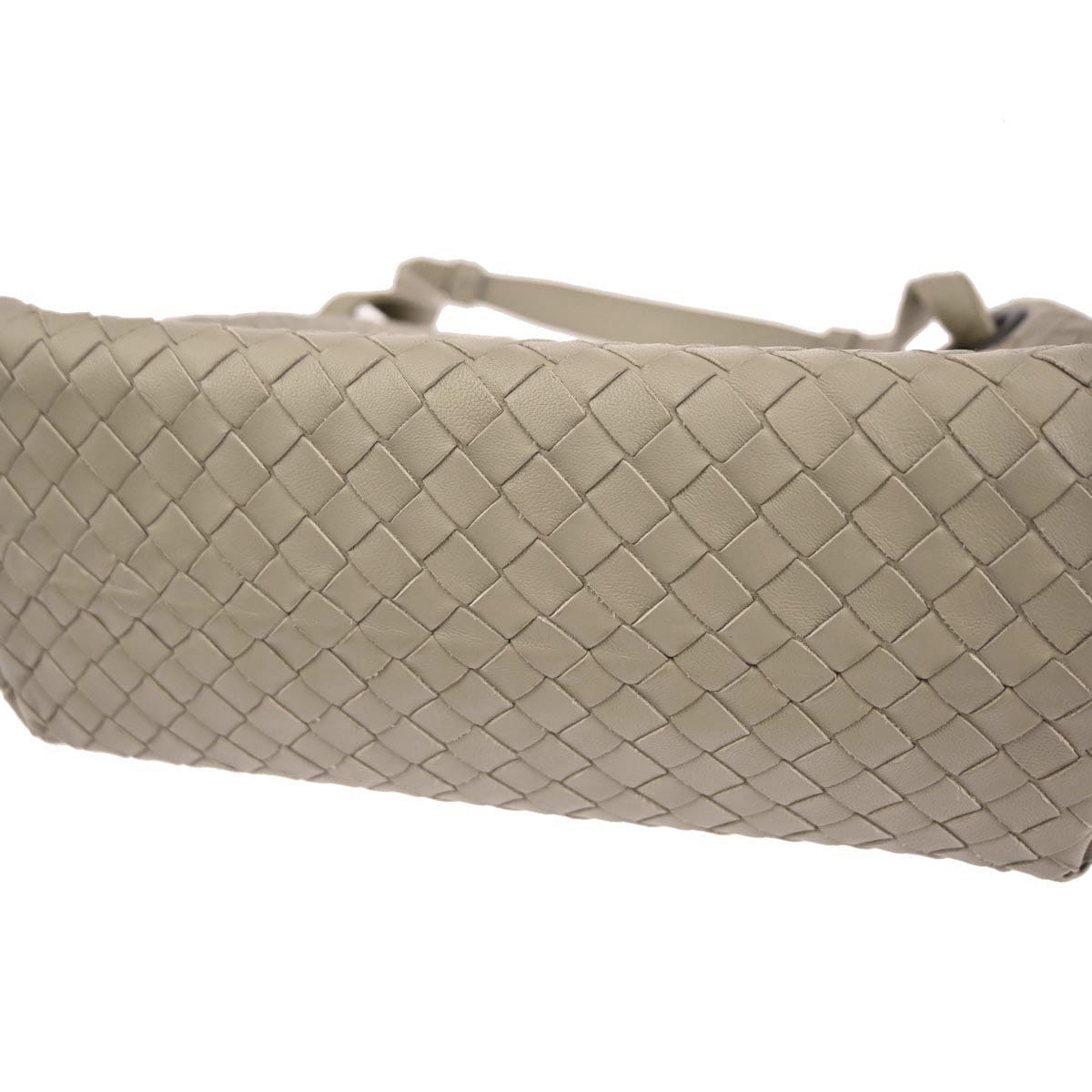 Bottega Veneta Gray Lambskin Intrecciato Tote Bag