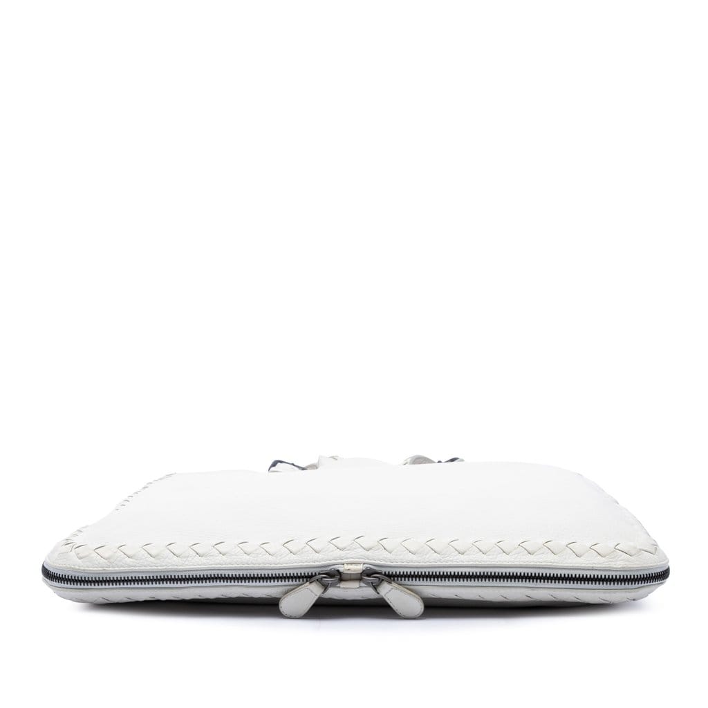 Bottega Veneta Intrecciato Trimmed Cervo Zip Around Expandable Tote