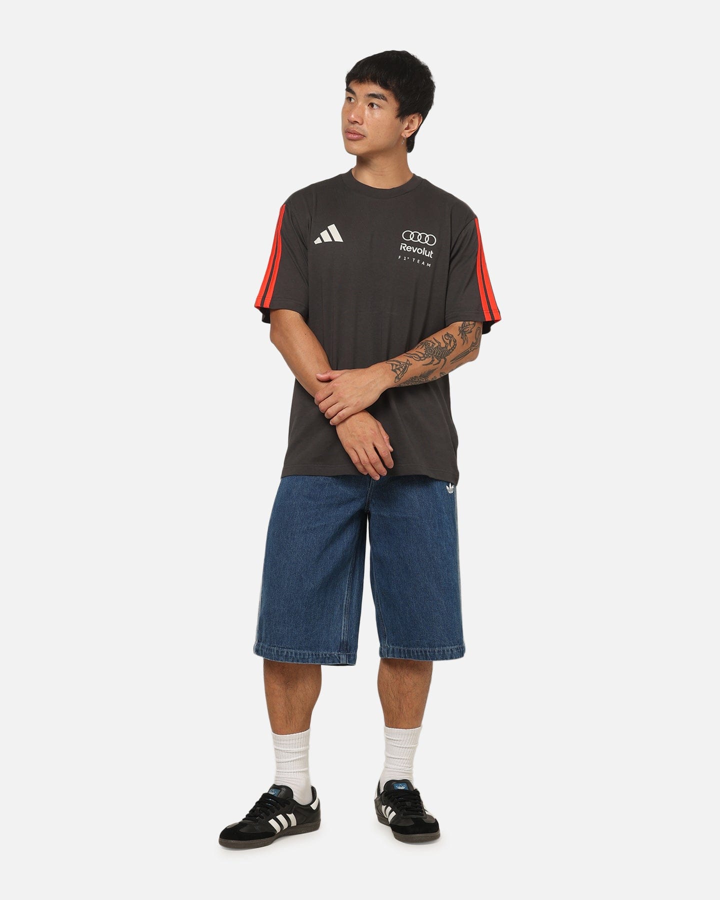 adidas Audi Revolut F1 Team DNA T - Shirt Black