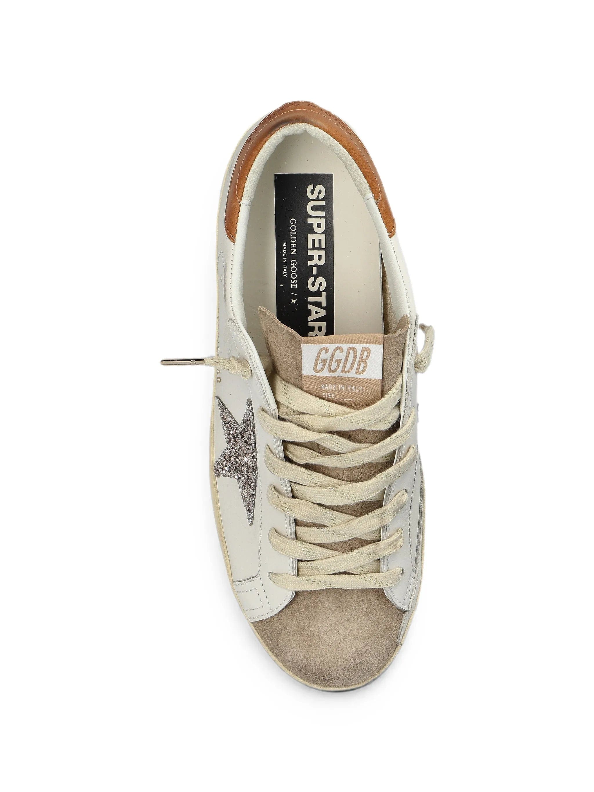 Golden Goose Super - Star glitter - detail sneakers