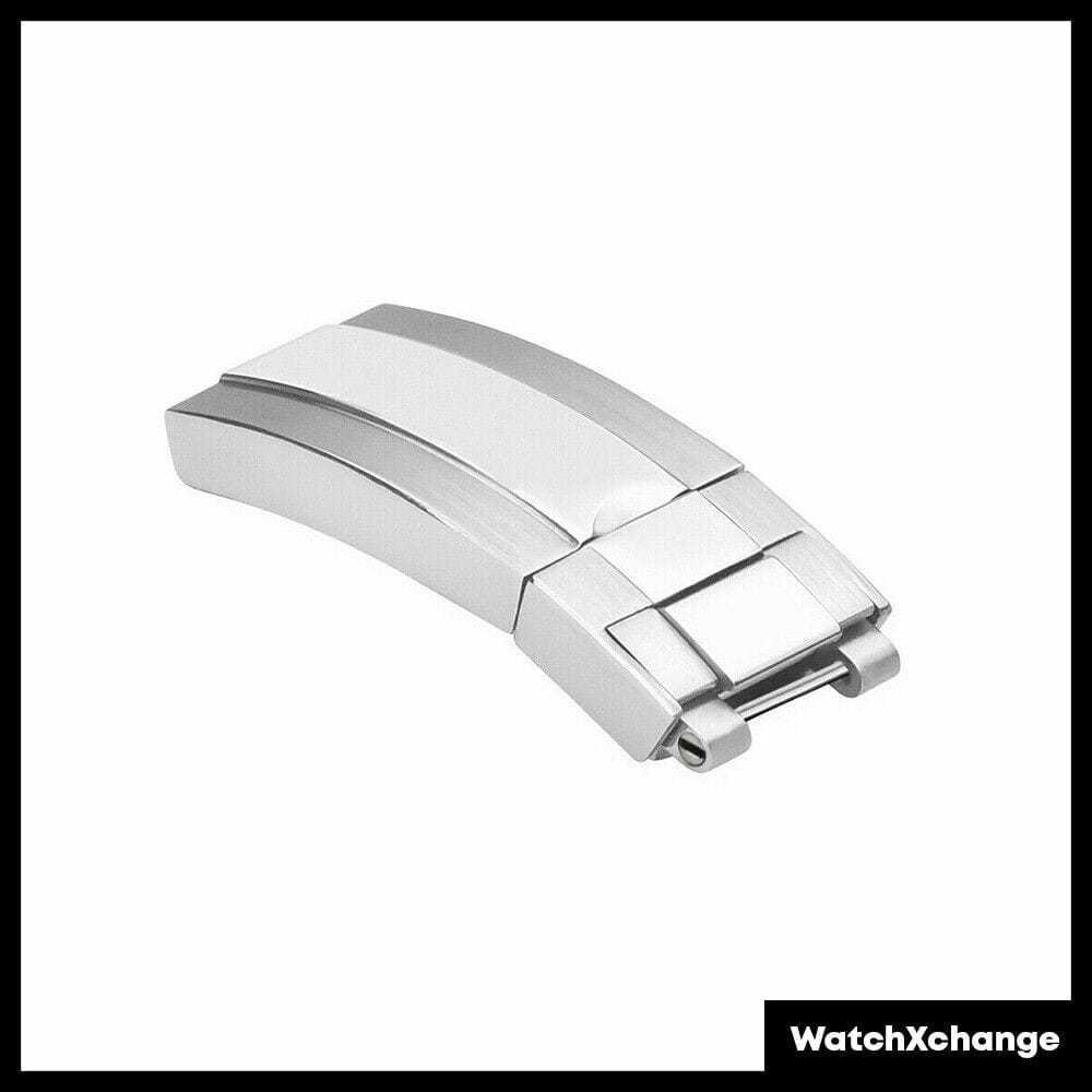 Rolex Glide Lock Clasp/Buckle fit Rolex DAYTONA GMT SUBMARINER Two Tone Silver 9/9 mm