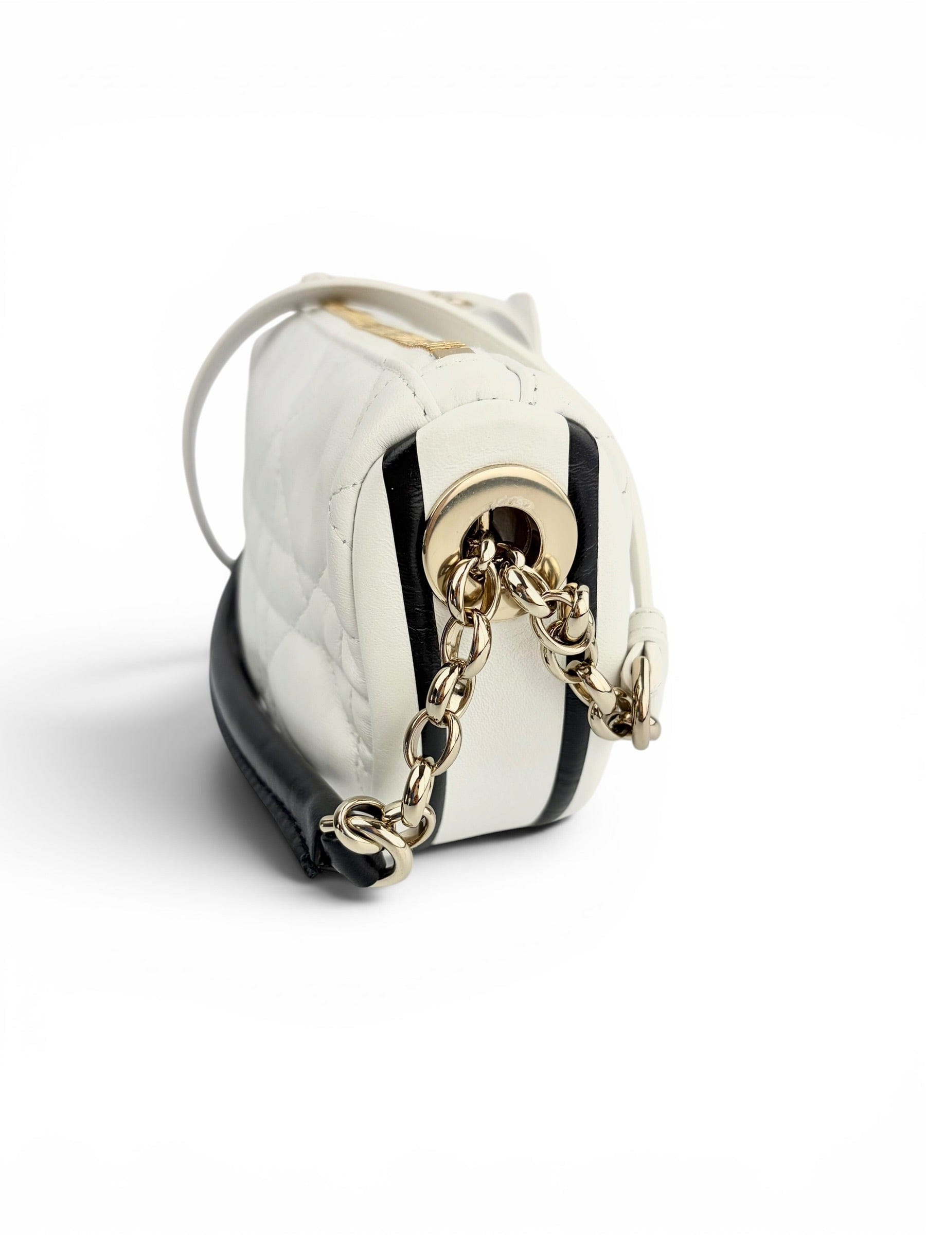 Christian Dior White Lambskin Vibe Hobo