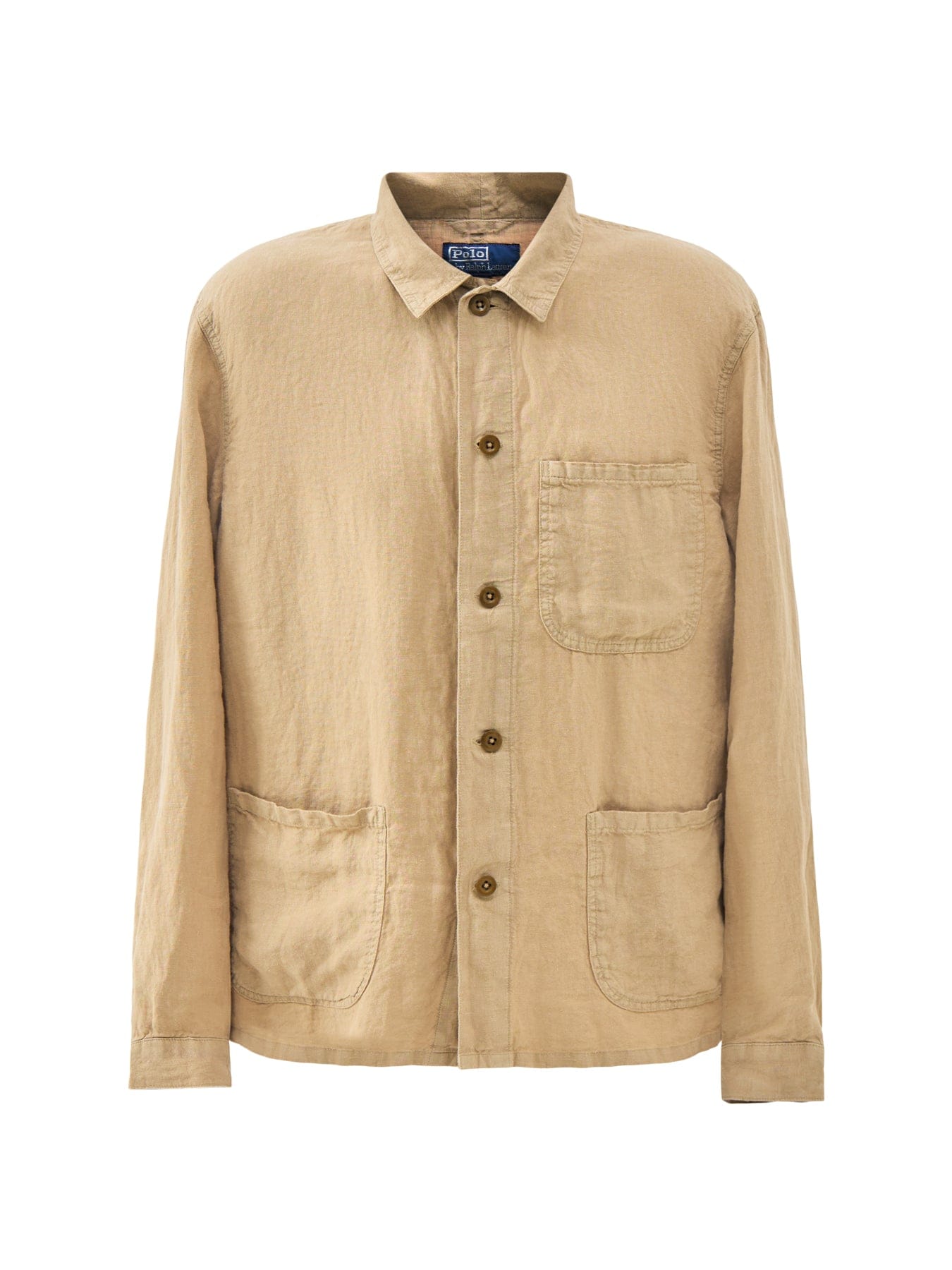 Polo Ralph Lauren Unlined Linen Field Jacket Beige