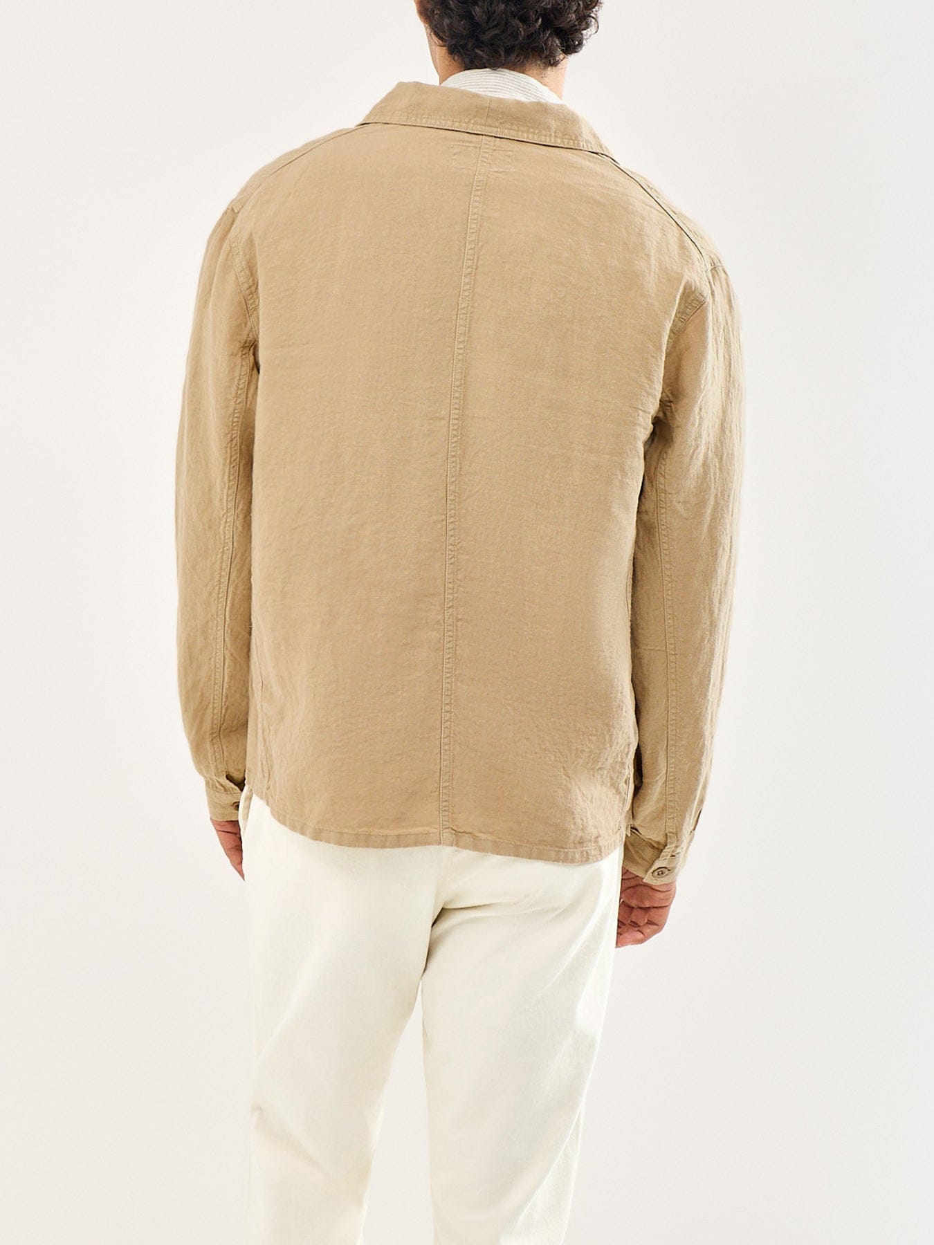 Polo Ralph Lauren Unlined Linen Field Jacket Beige