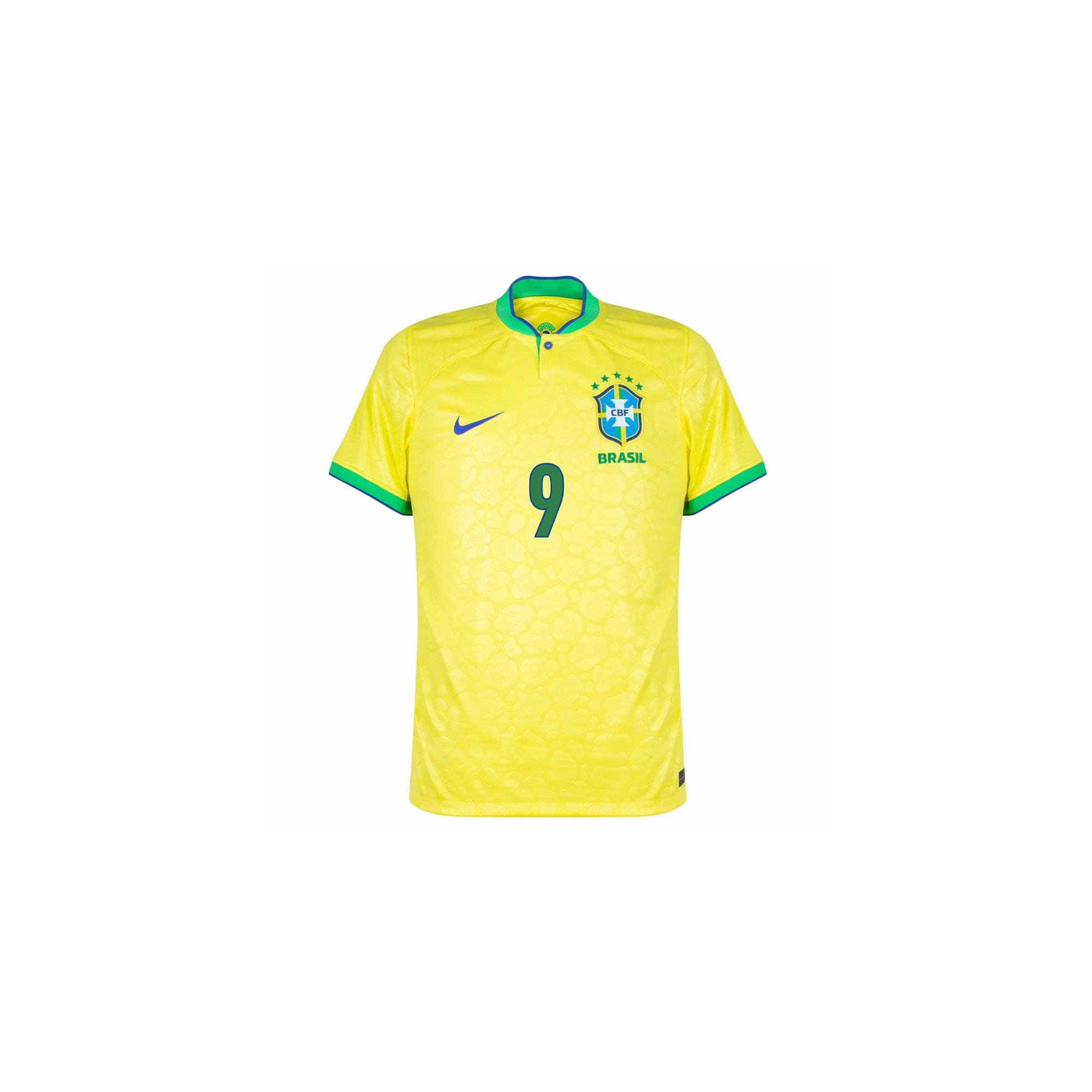 Nike Brazil 1998 Reissue Ronaldo Soccer Jersey Yellow Green