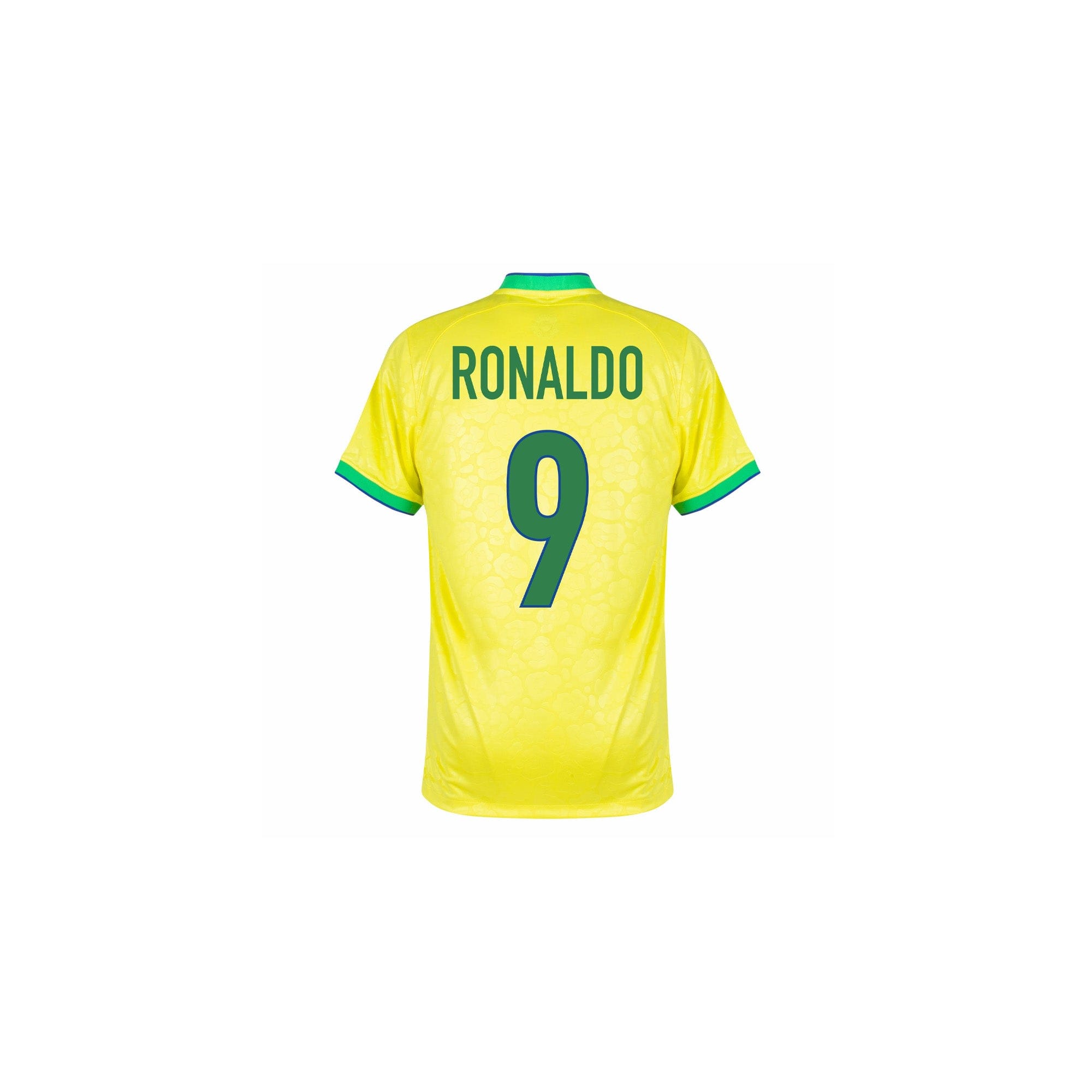 Nike Brazil 1998 Reissue Ronaldo Soccer Jersey Yellow Green