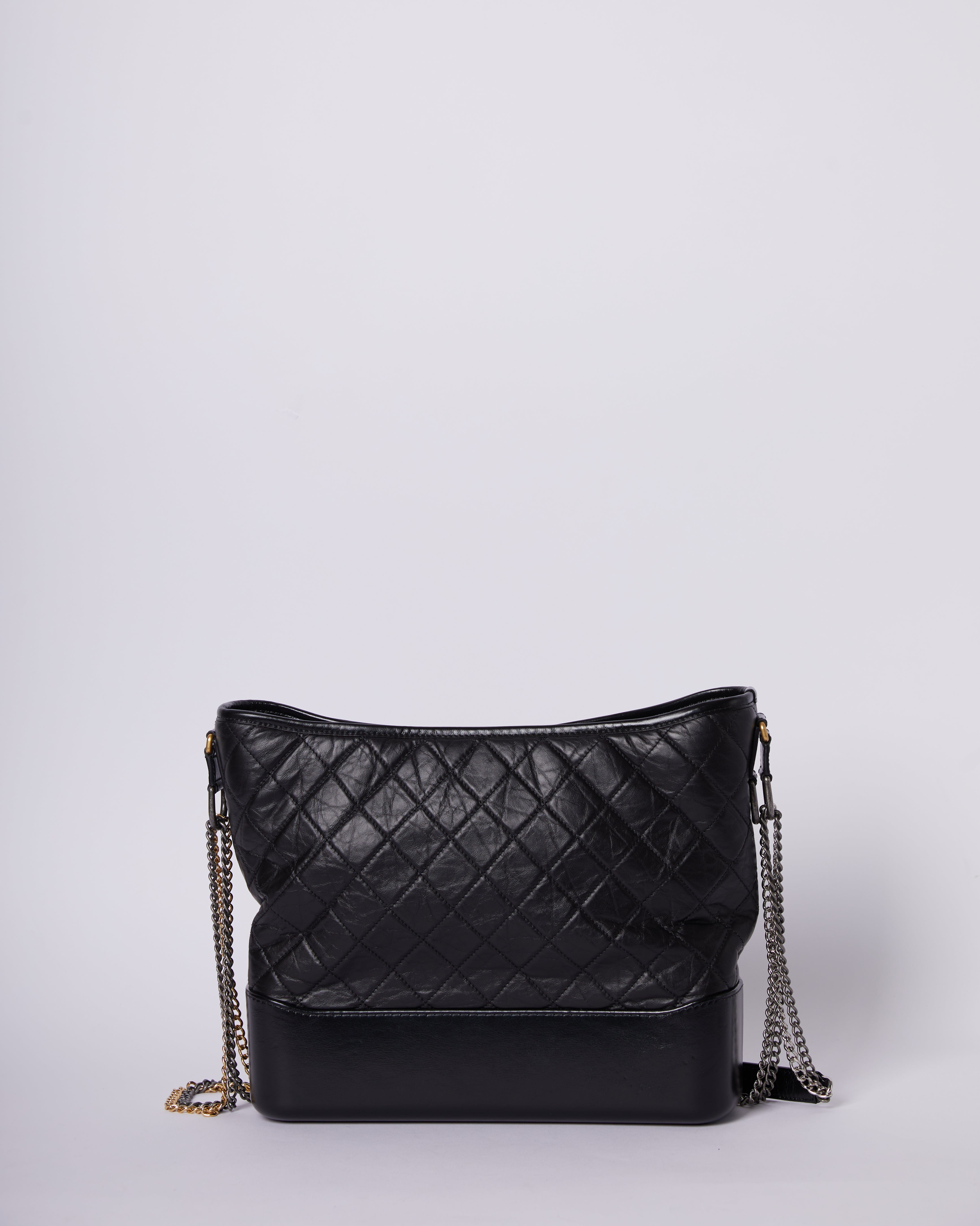 Chanel Gabrielle Calfskin Black GHW Bag