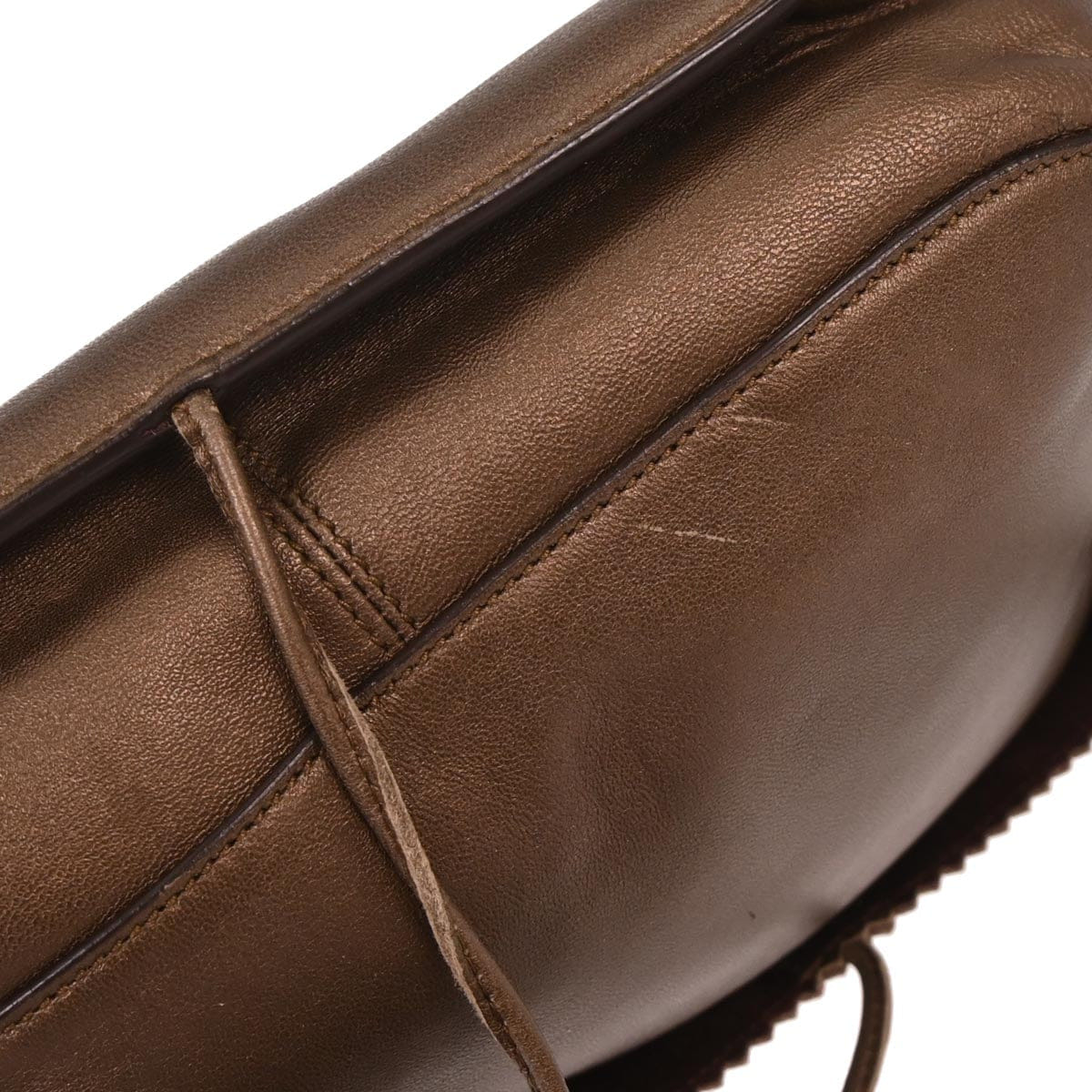 Loewe Brown Sheepskin Flamenco Shoulder Bag