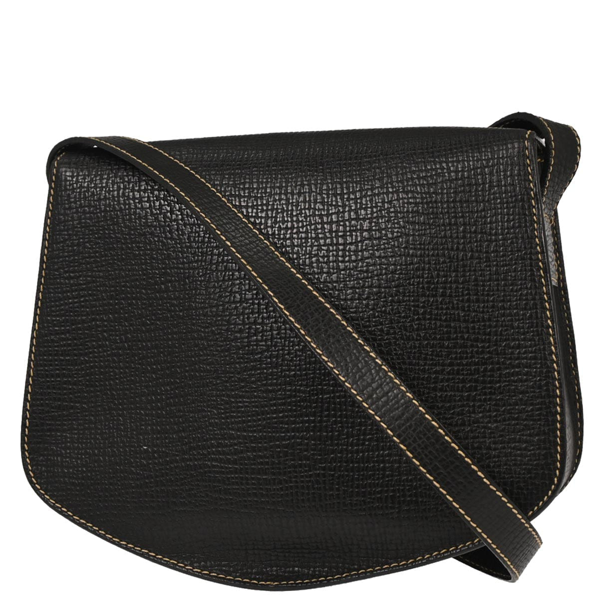 Loewe Black Leather Shoulder Bag
