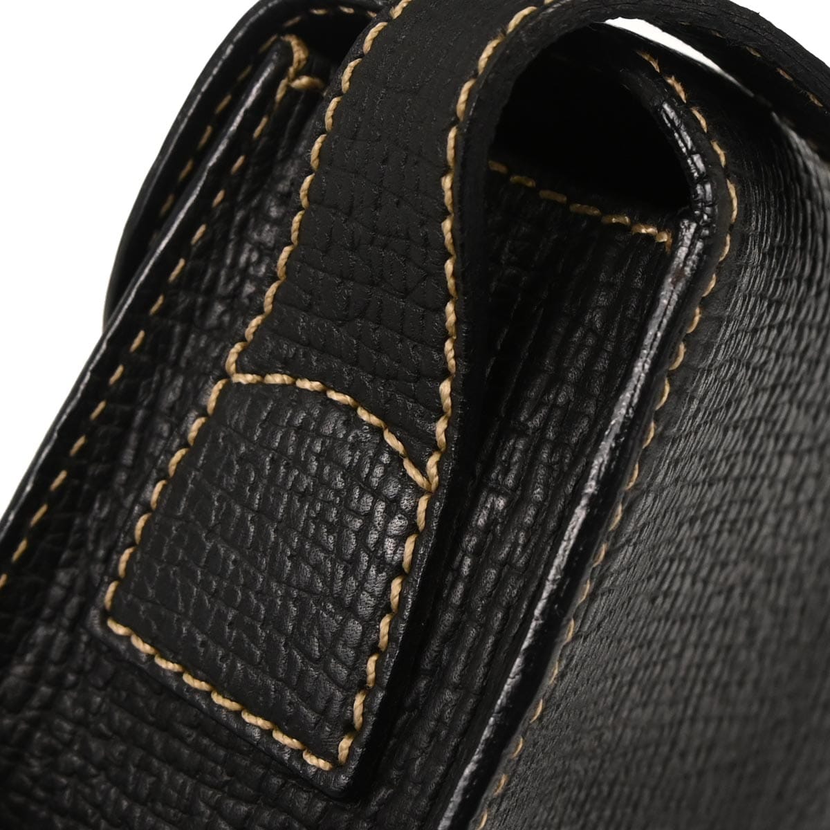 Loewe Black Leather Shoulder Bag