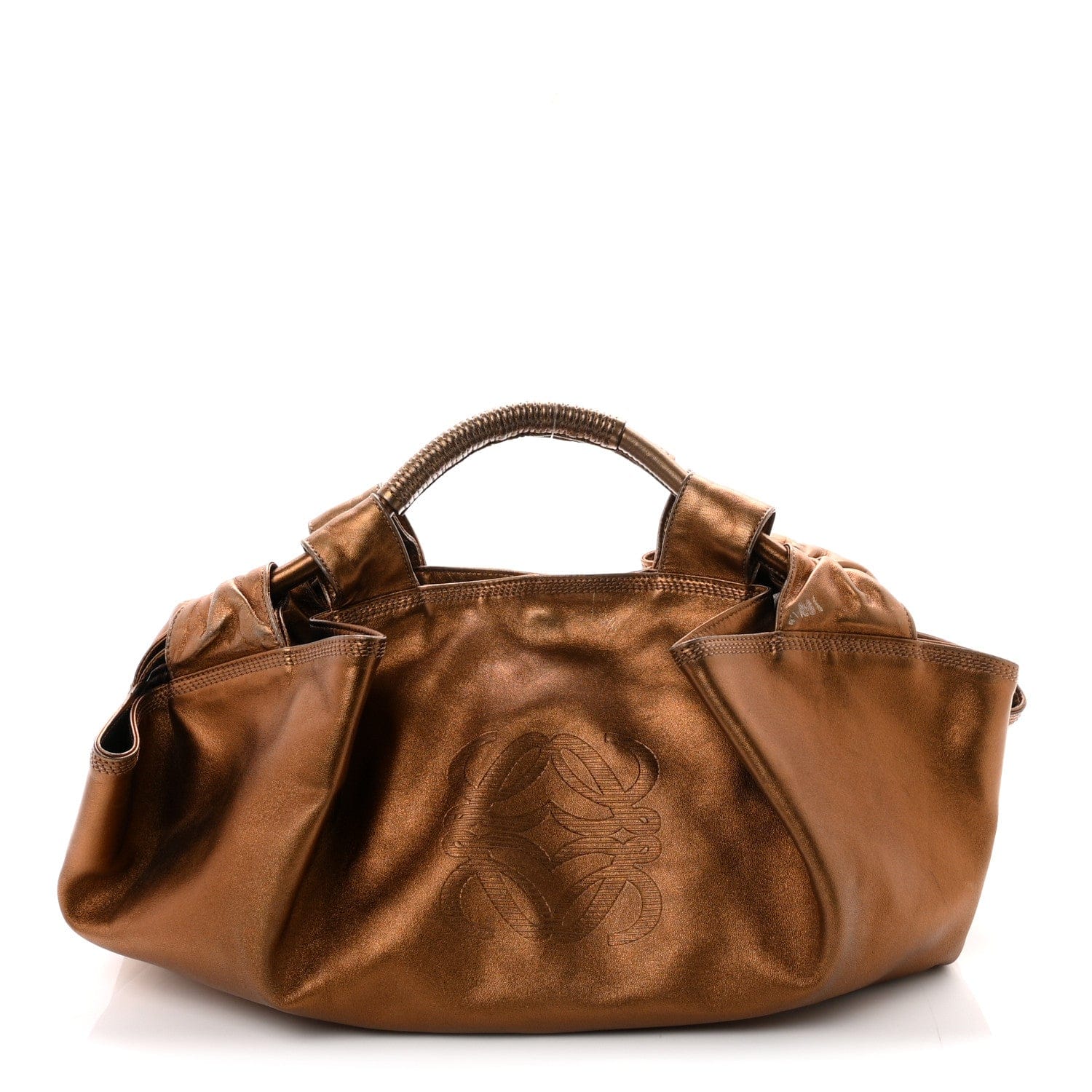 Loewe Metallic Nappa Aire Shoulder Bag Bronce