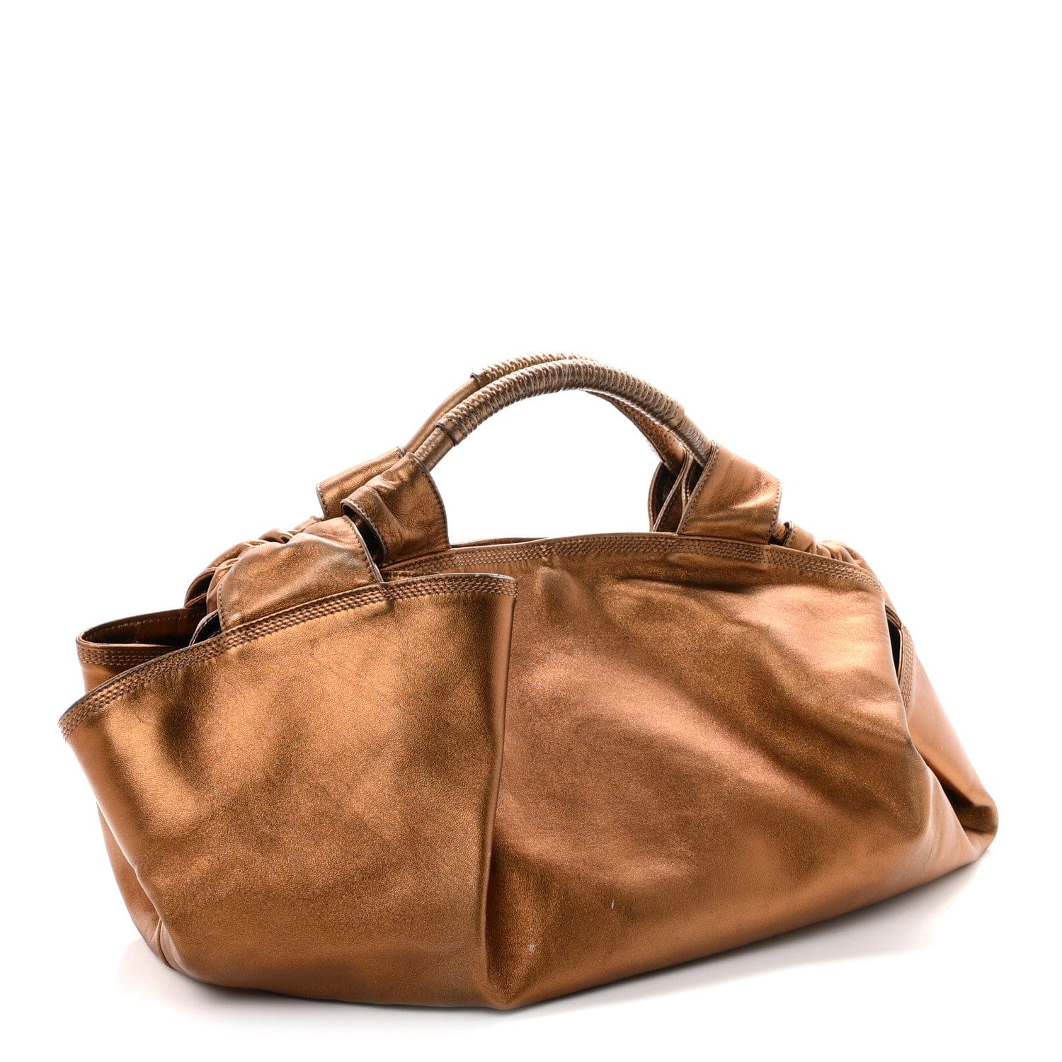 Loewe Metallic Nappa Aire Shoulder Bag Bronce