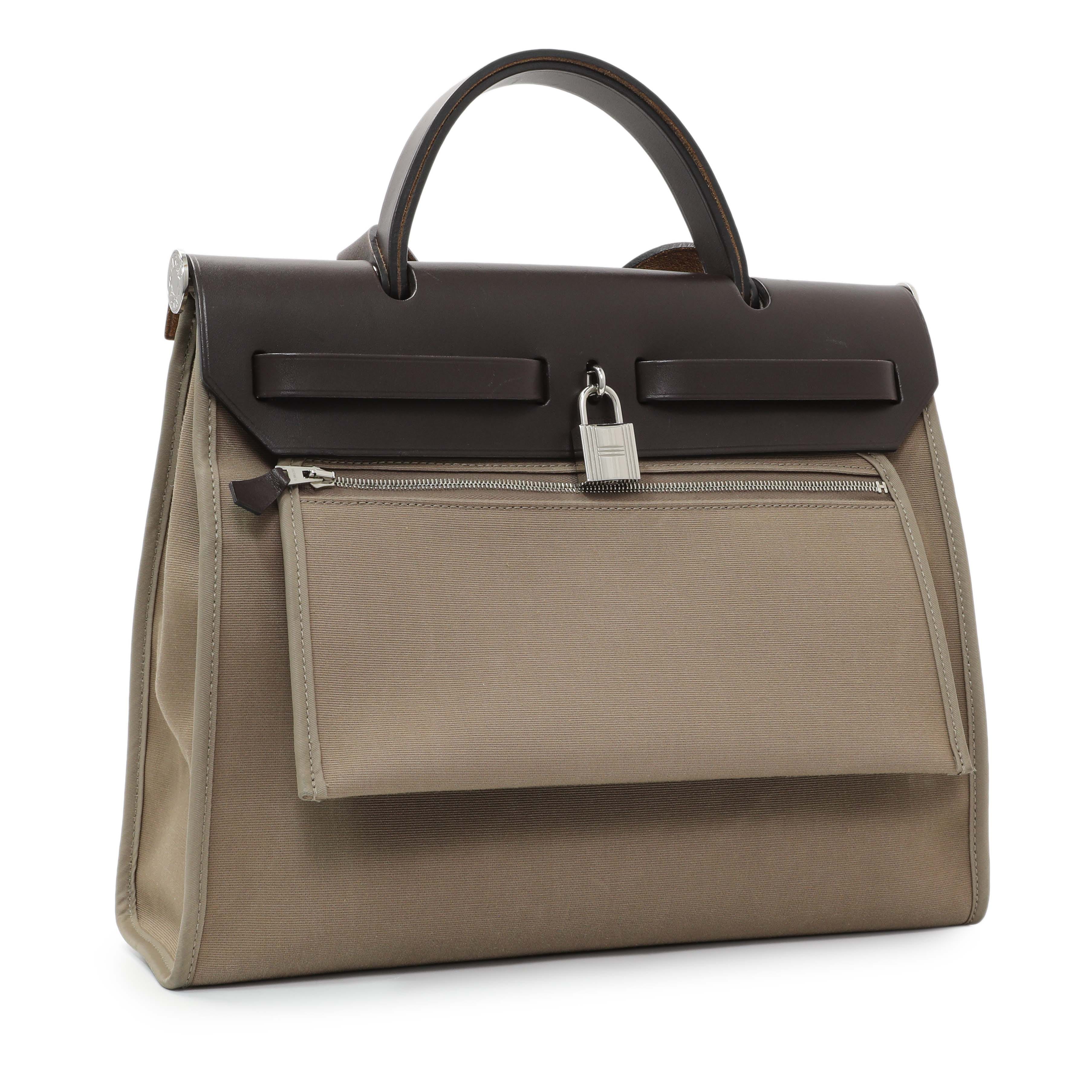Hermes Etoupe/Ebene Herbag Zip 31