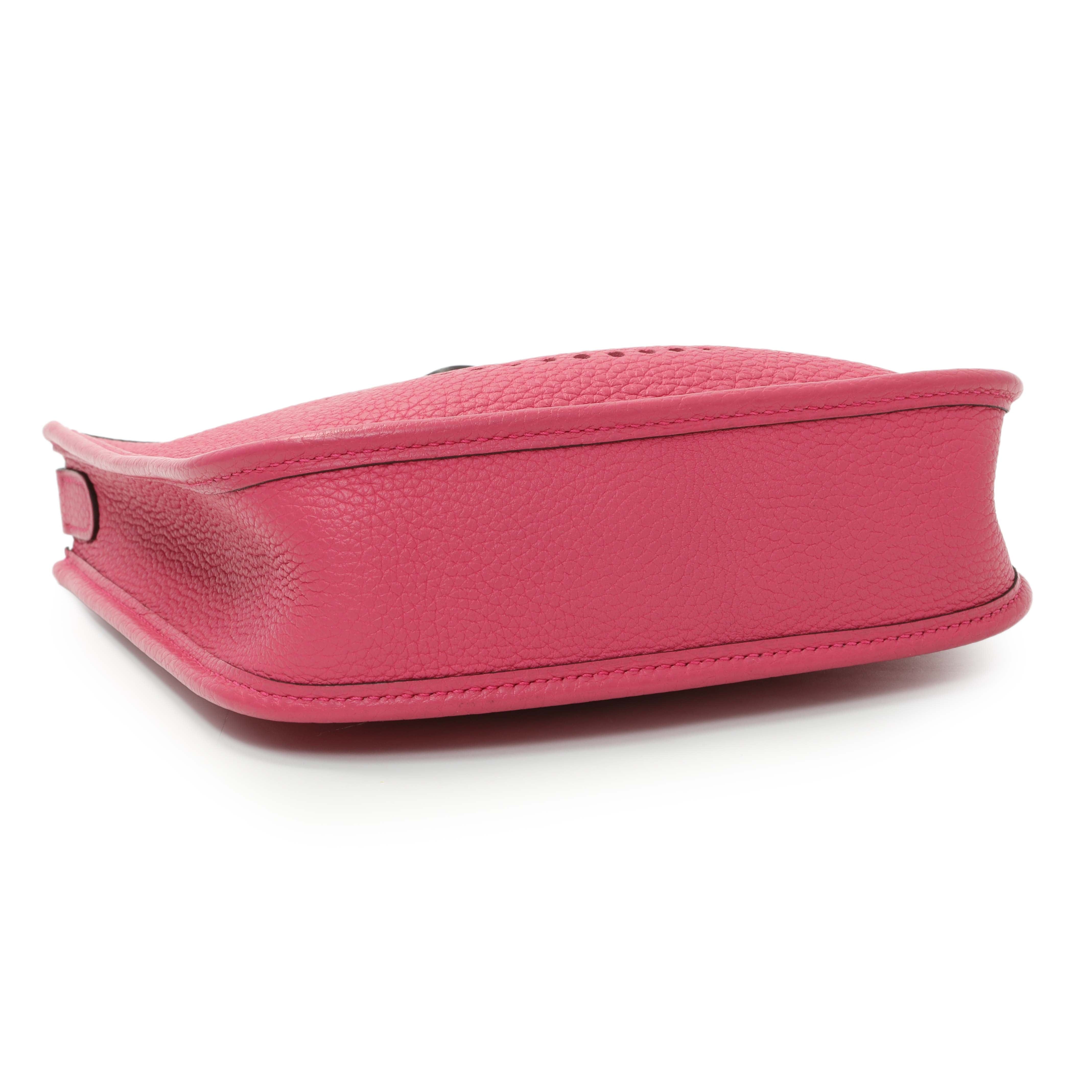 Hermes Rose Shocking Clemence Evelyne TPM