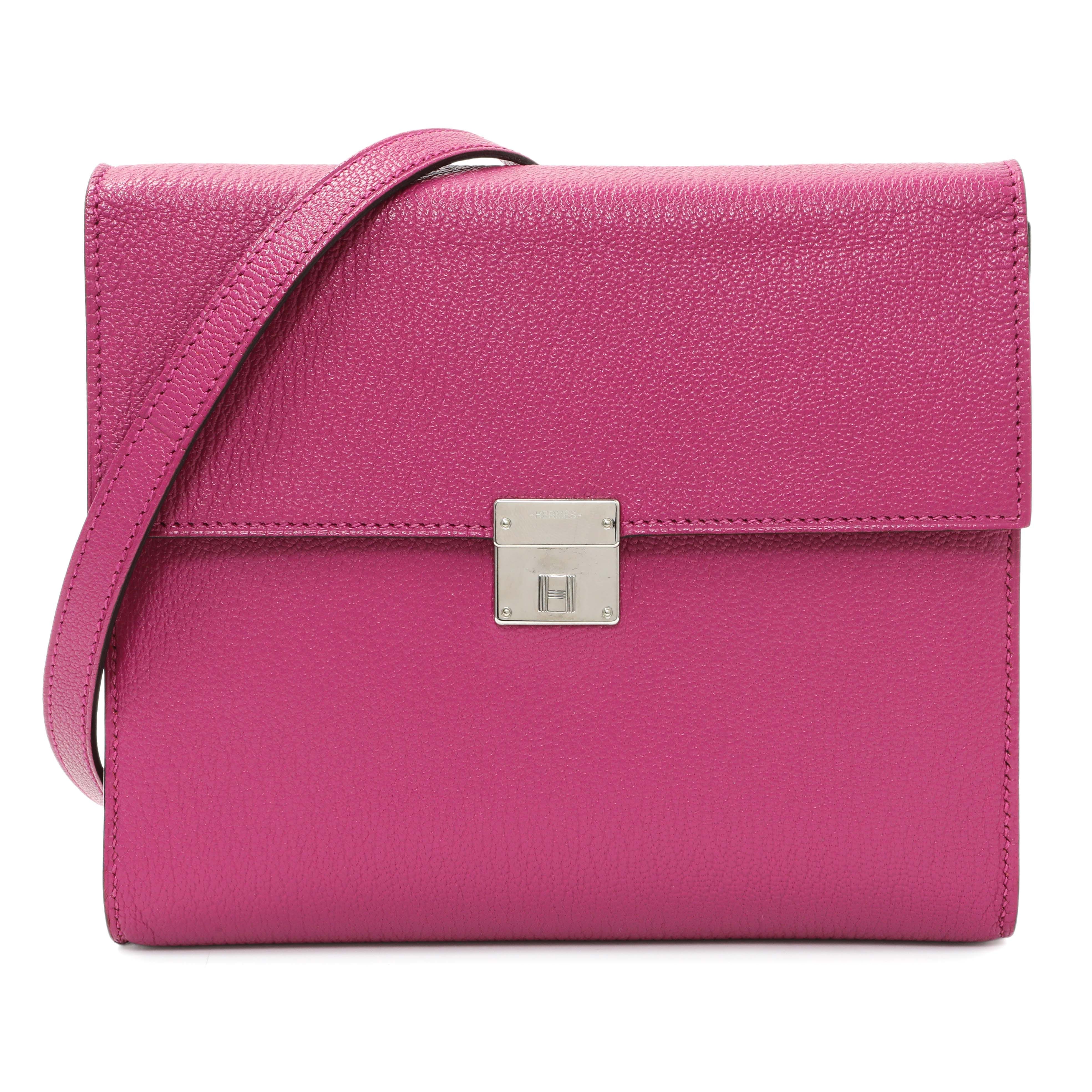 Hermes Rose Pourpre Chèvre Mysore Clic 16