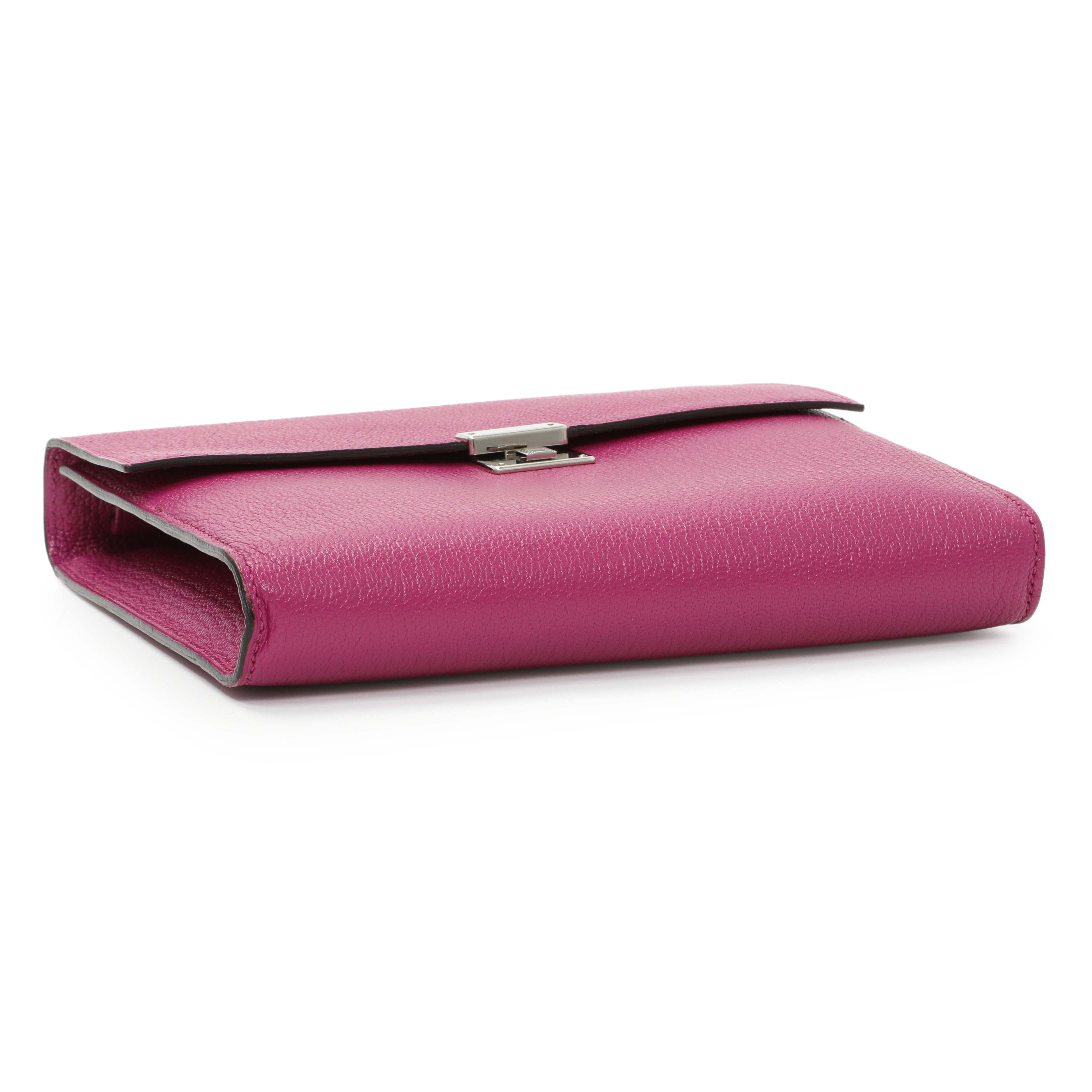 Hermes Rose Pourpre Chèvre Mysore Clic 16