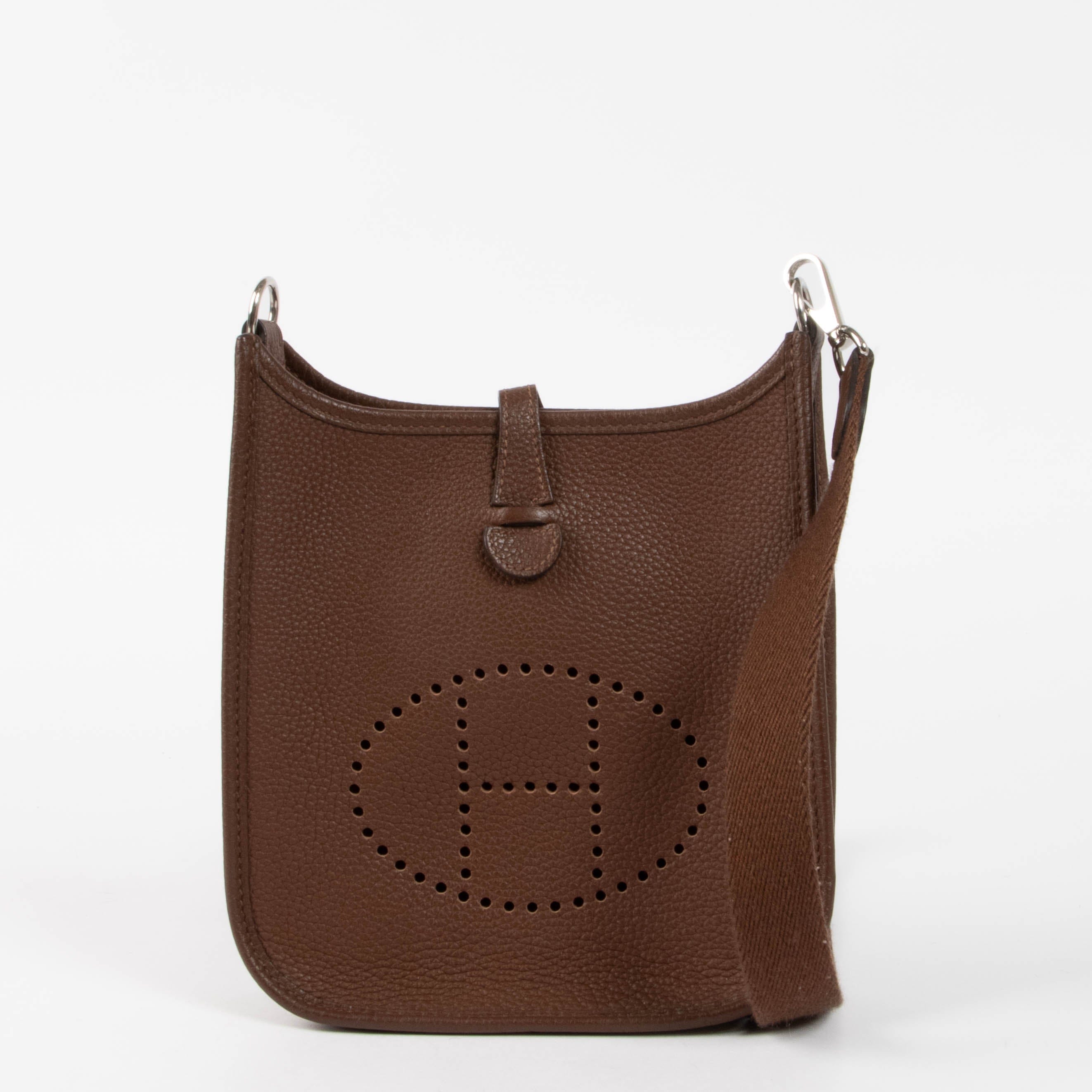 Hermes Evelyne 16 Cacao Clemence PHW