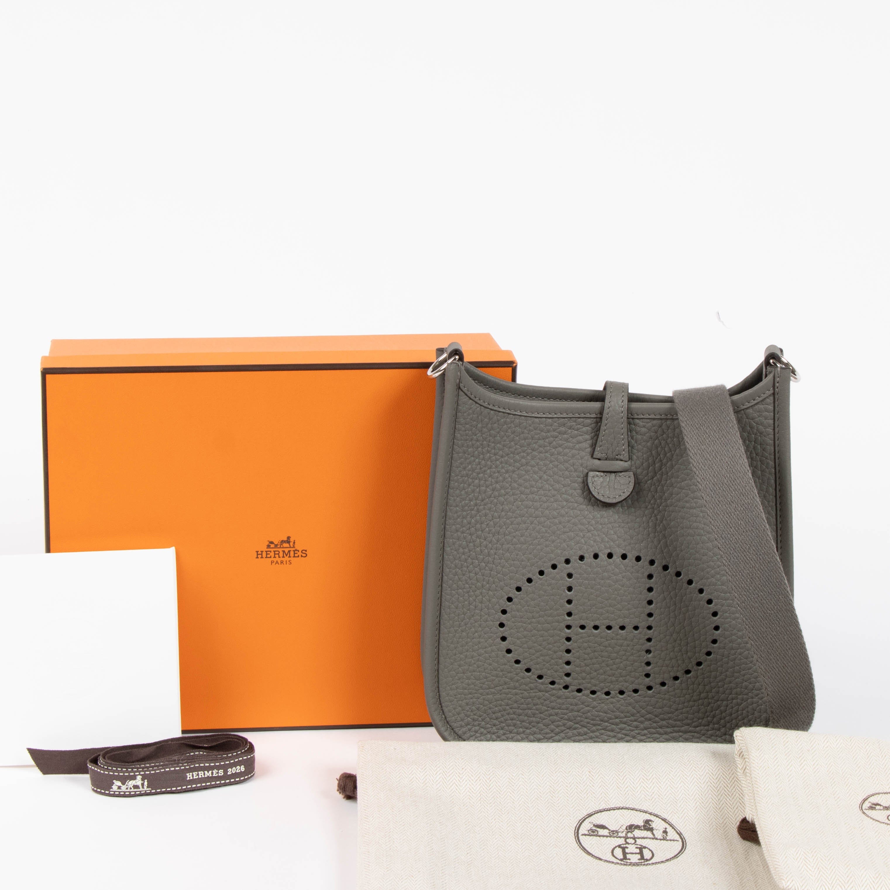 Hermes Evelyne 16 Gris Meyer Clemence PHW