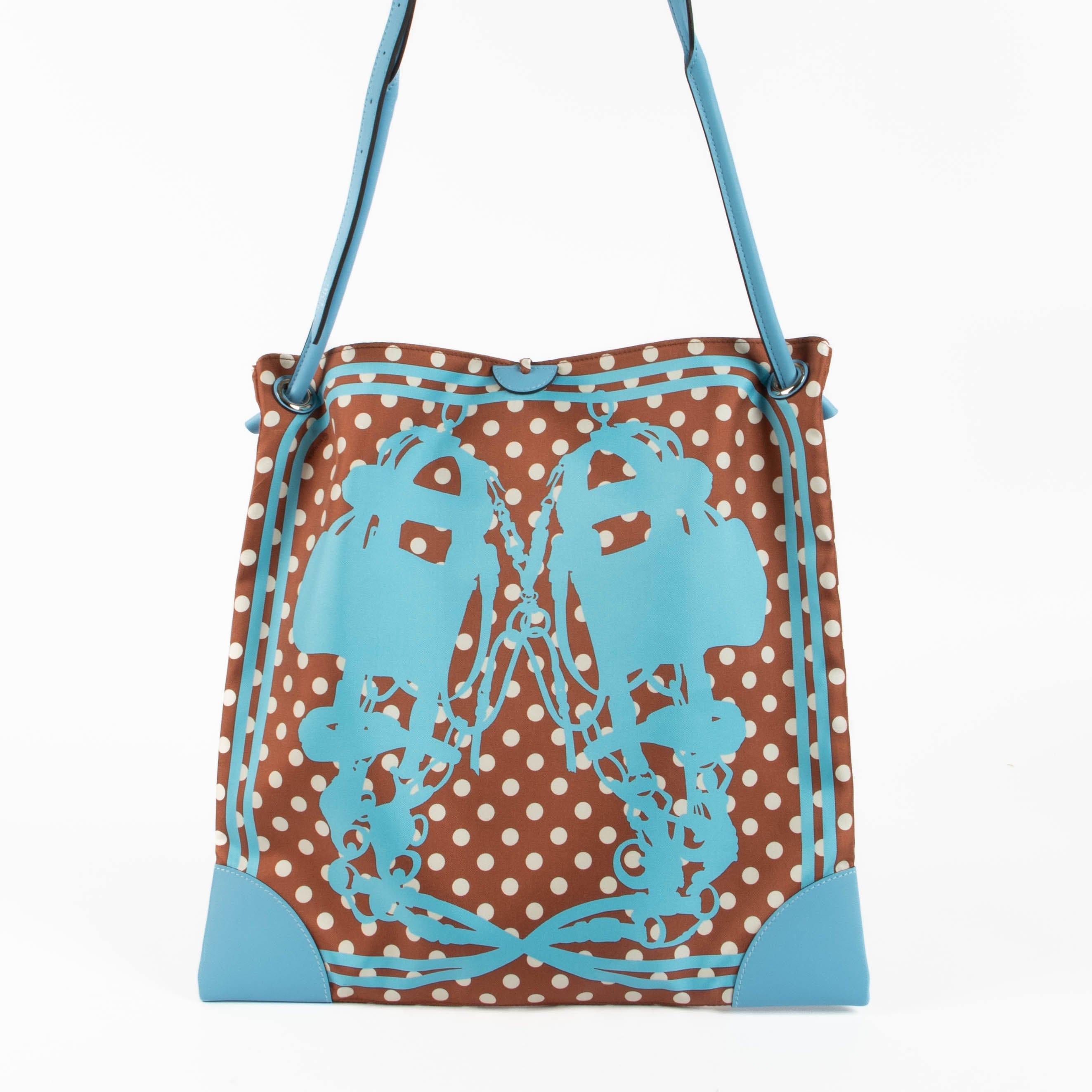 Hermès Silkycity 33 Brides de Gala Celeste PHW