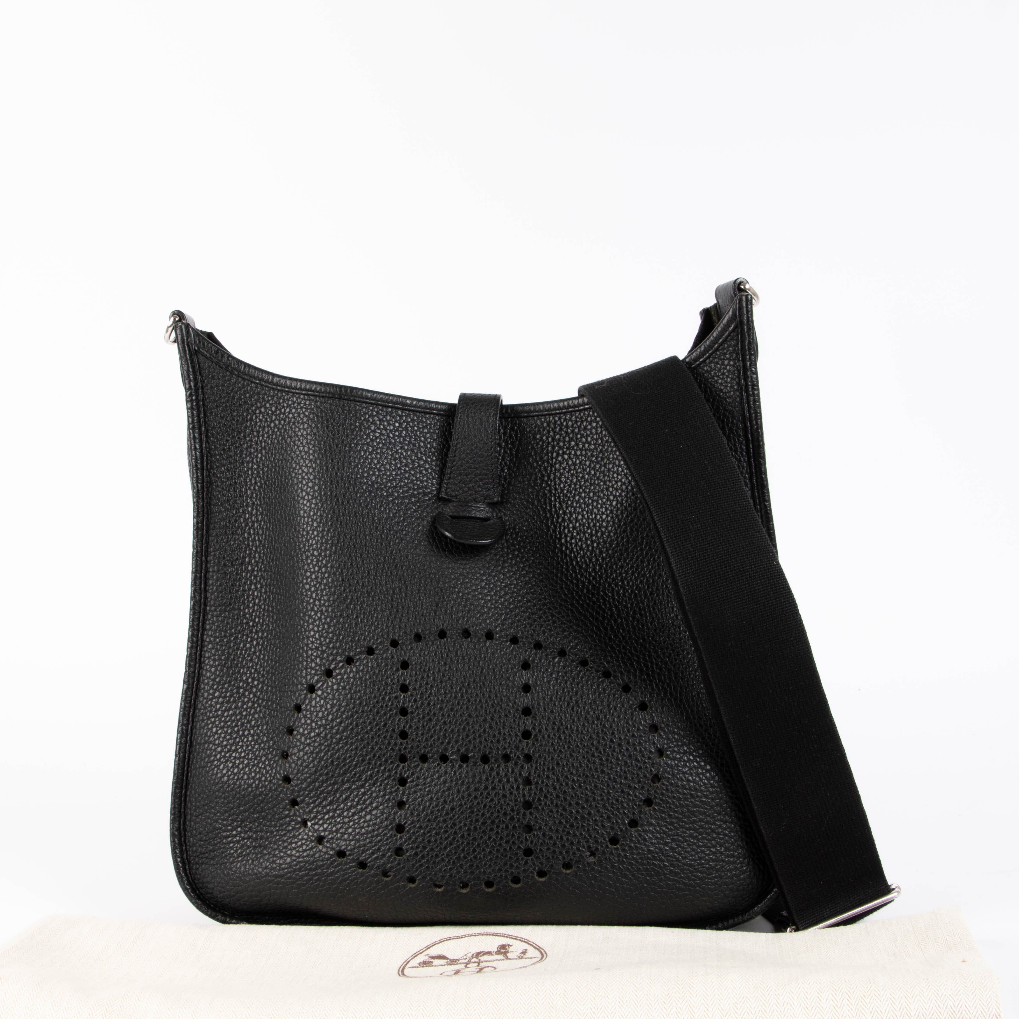 Hermès Evelyne III 33 Black Clemence PHW