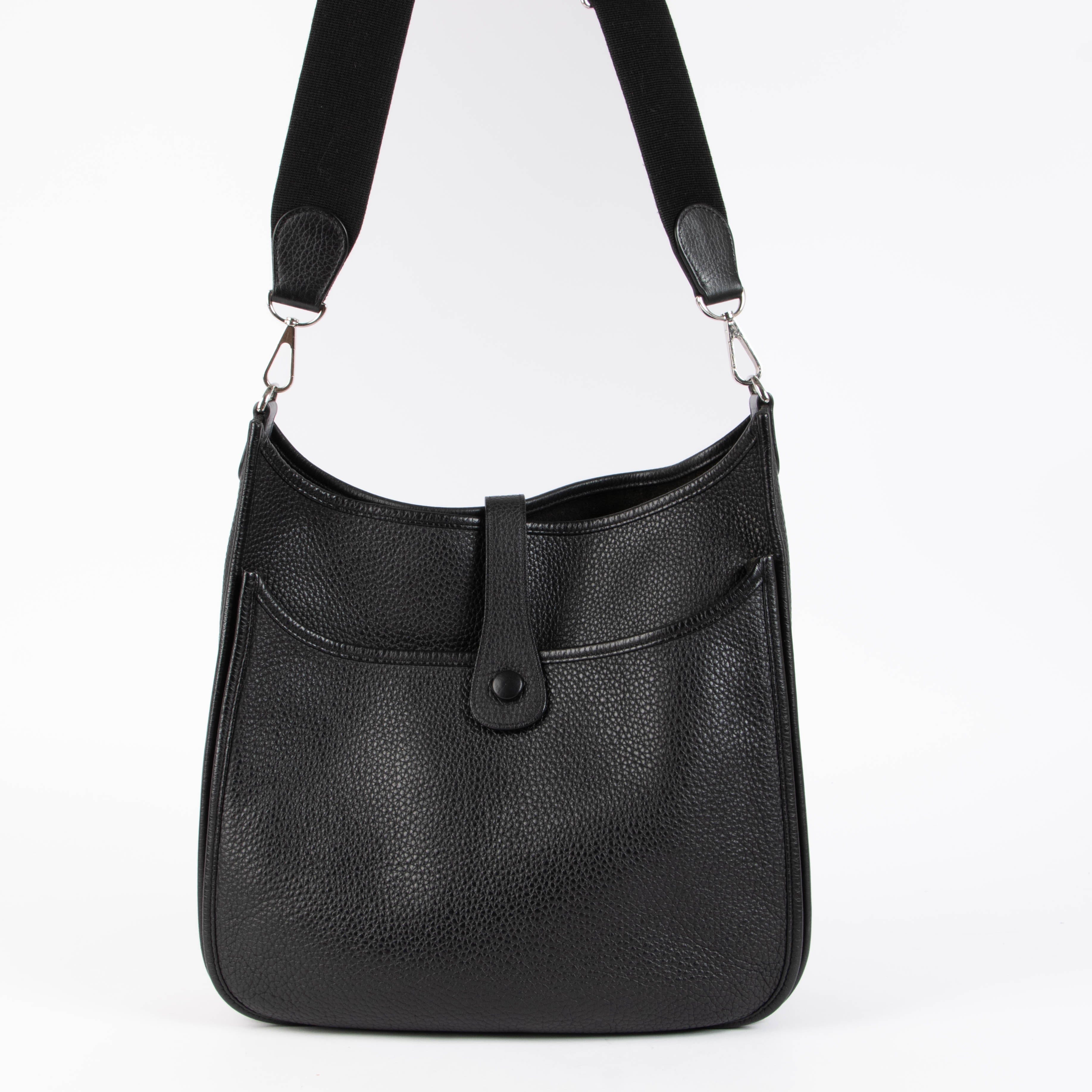 Hermès Evelyne III 33 Black Clemence PHW
