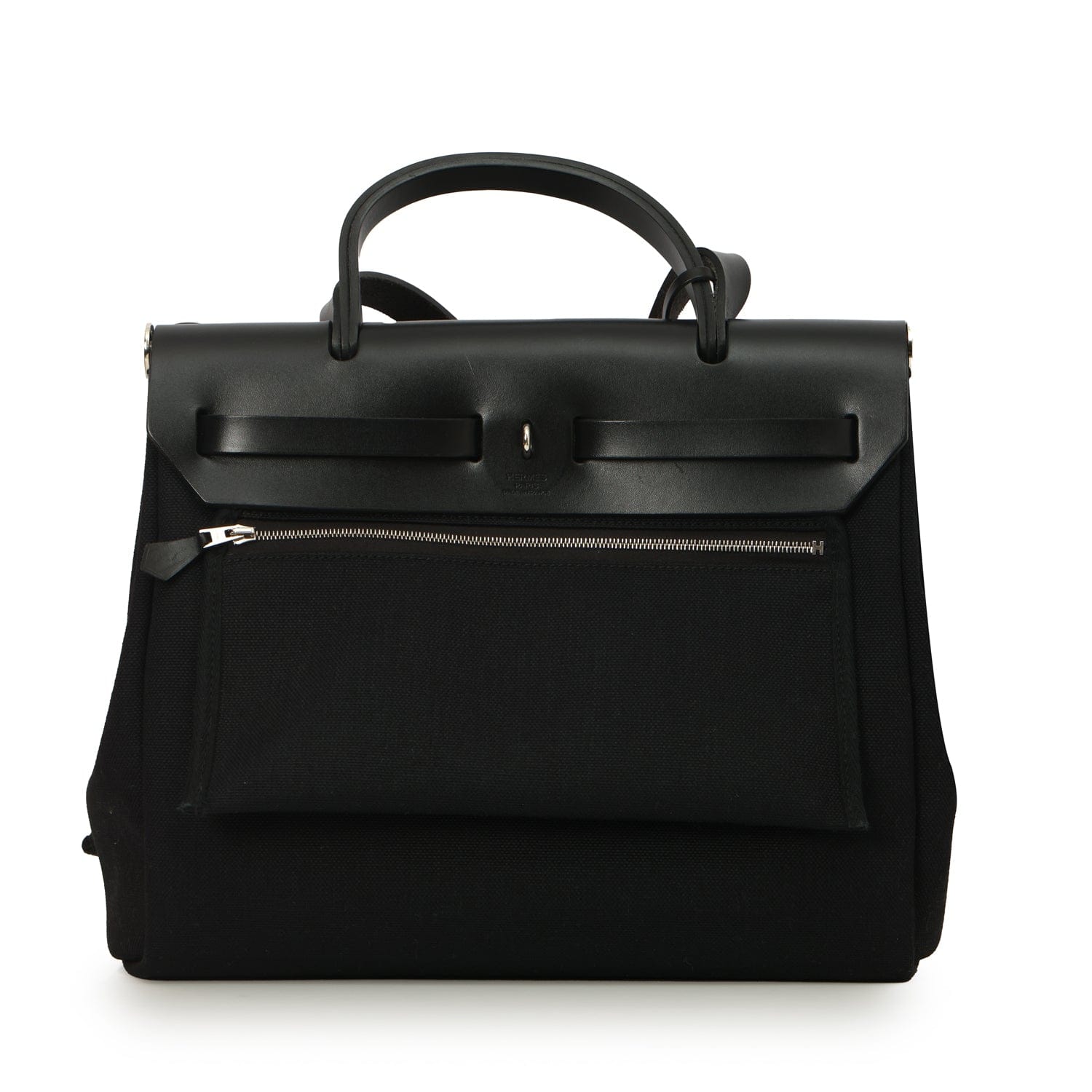 Hermes Herbag Zip 31 Noir/Fauve With Palladium Hardware | 2023