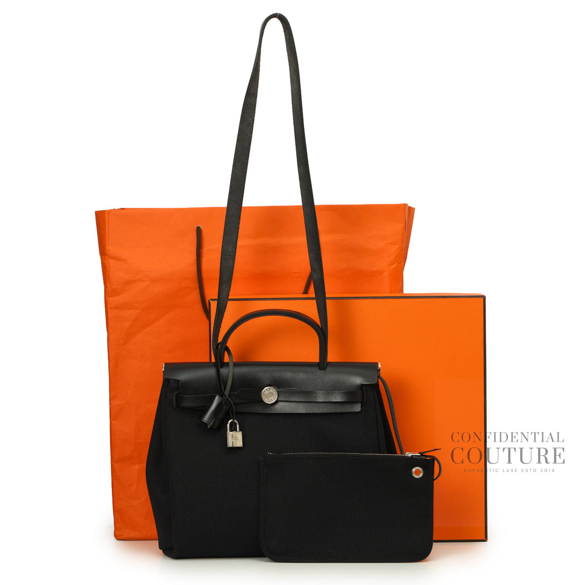 Hermes Herbag Zip 31 Noir/Fauve With Palladium Hardware | 2023