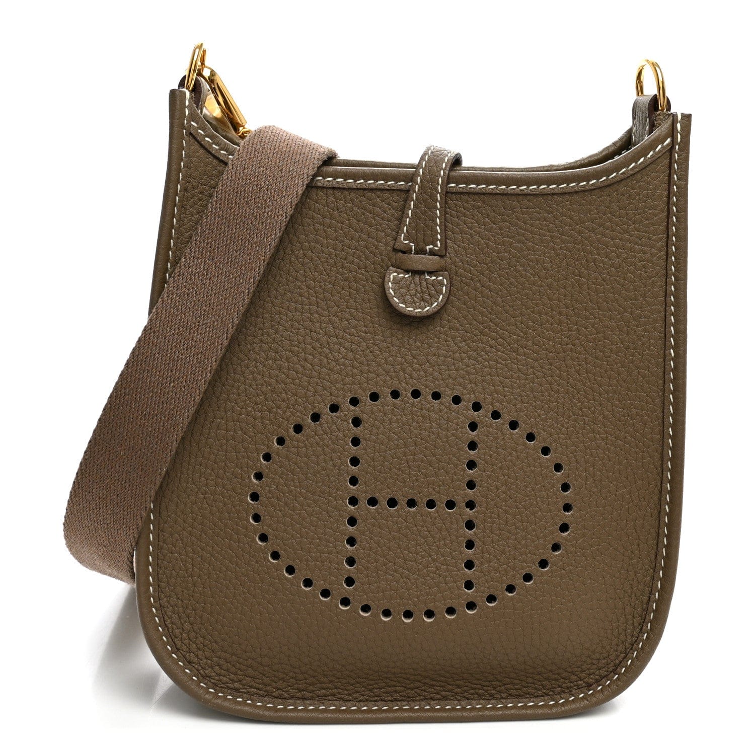 Hermes Taurillon Clemence Evelyne TPM Etoupe