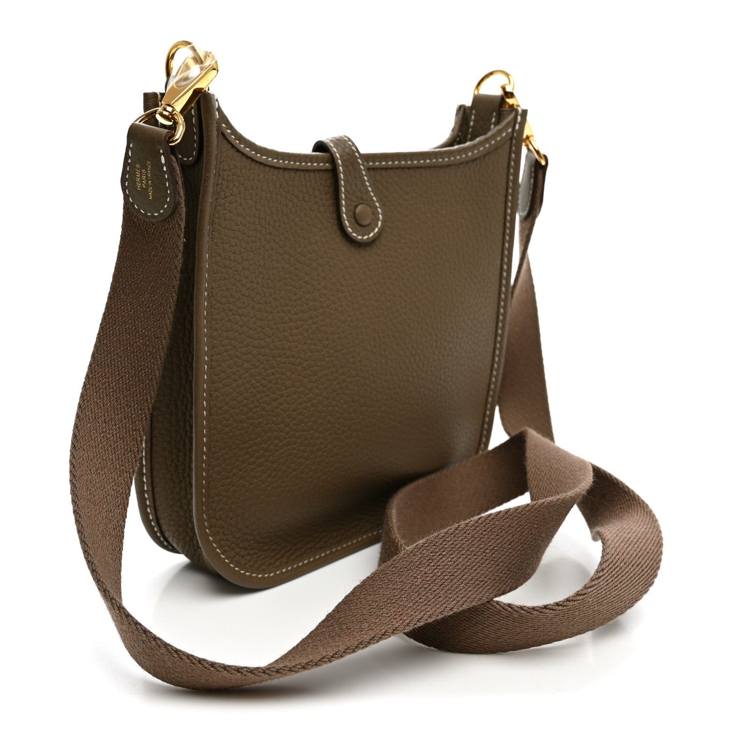 Hermes Taurillon Clemence Evelyne TPM Etoupe
