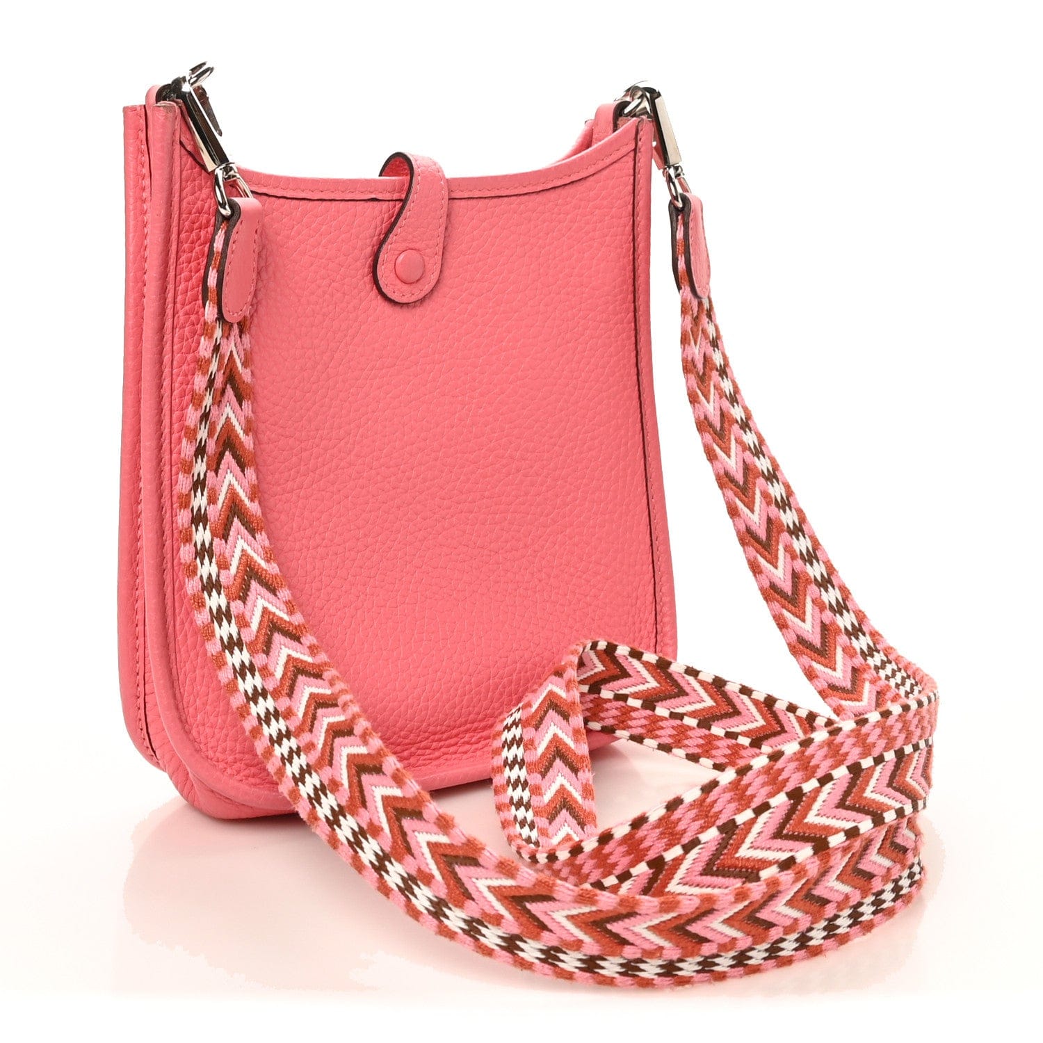 Hermes Taurillon Clemence Allegro Evelyne TPM Rose Azalee Rose Confetti