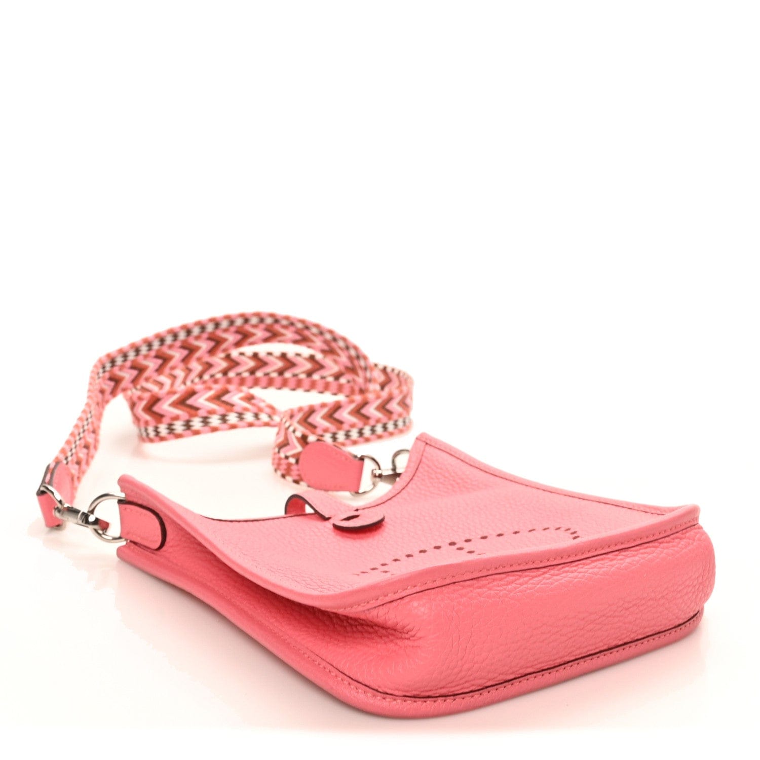 Hermes Taurillon Clemence Allegro Evelyne TPM Rose Azalee Rose Confetti